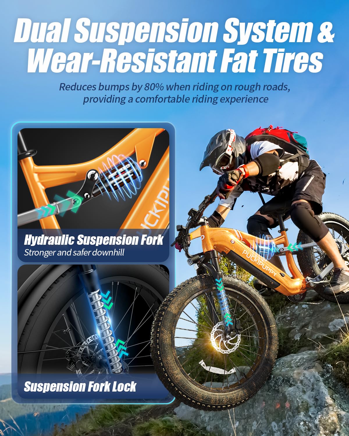 **960W 48V 20AH Electric Bike for Adults - 26
