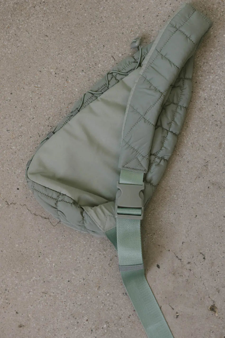 Stylish Aliyah Quilted Sling Bag in Sage Green - Perfect for Travel, Shopping & Everyday Use
