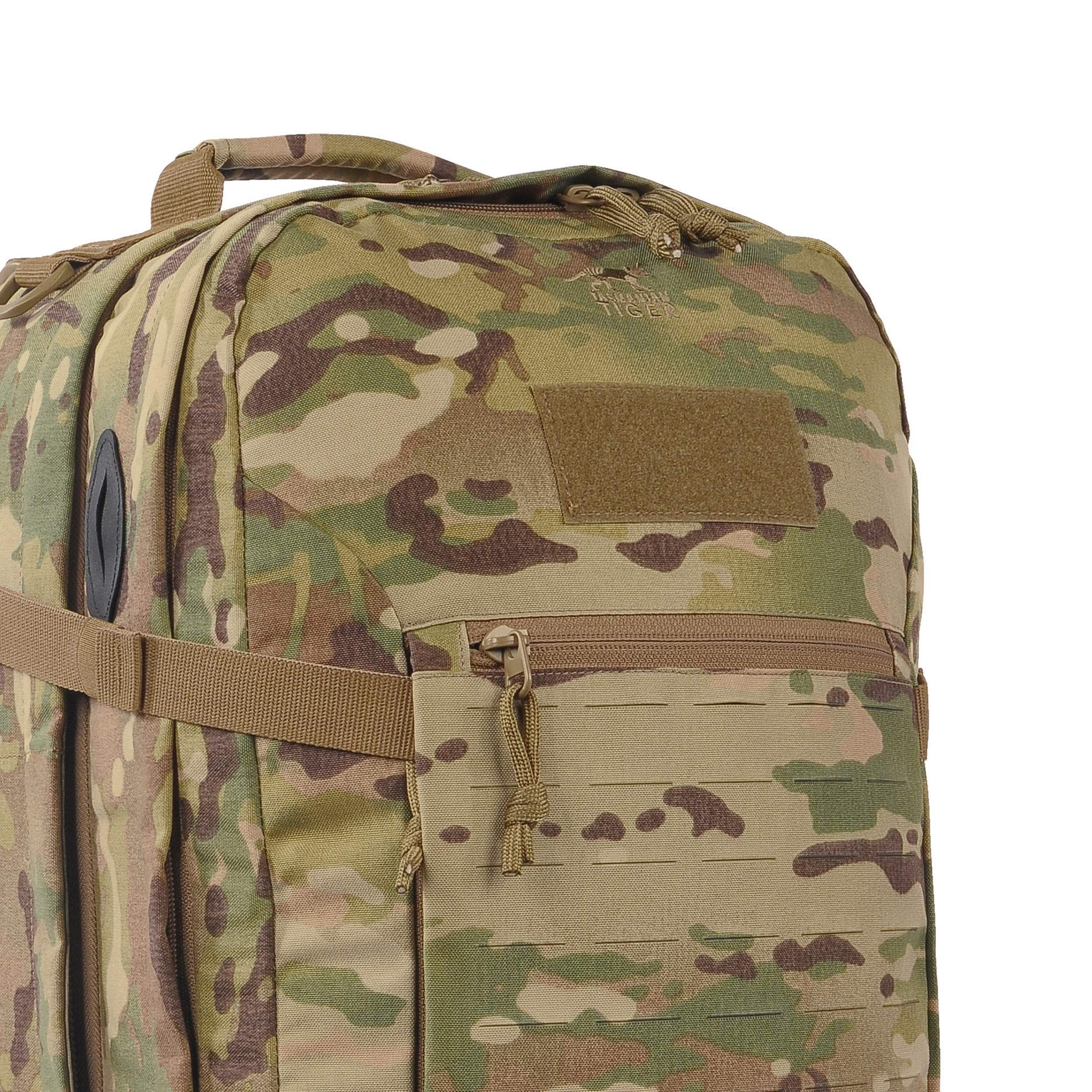 Tasmanian Tiger Mission Pack Mk II 37L Tactical Backpack - Military Grade Combat Backpack with Laser Cut MOLLE System & YKK RC Zippers (Multicam) - Perfect for Outdoor Adventures, Hiking, Airsoft & Military Operations