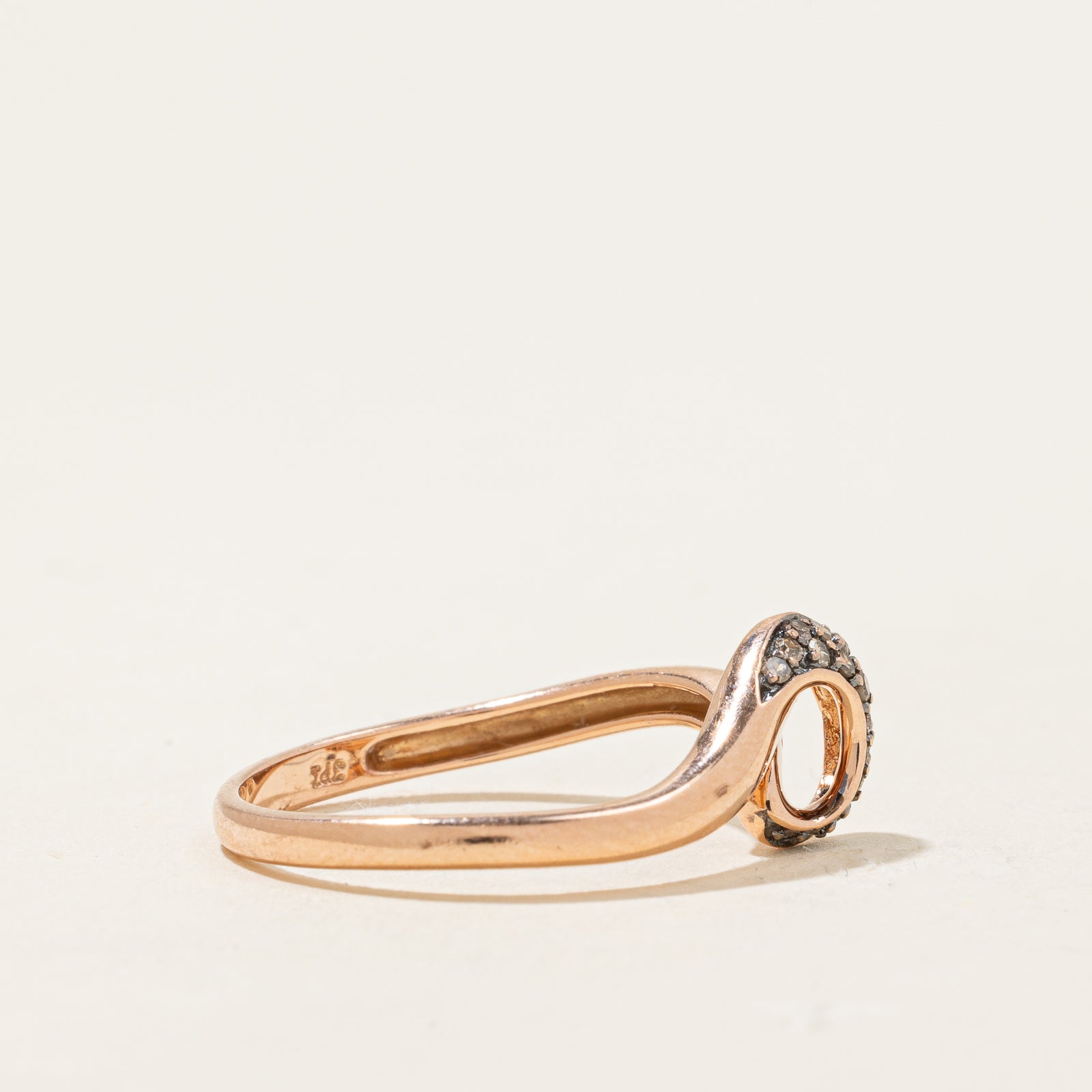 0.10ctw Diamond Abstract Ring - Size 7 | Elegant & Unique Women's Jewelry for Engagement, Anniversary & Special Occasions