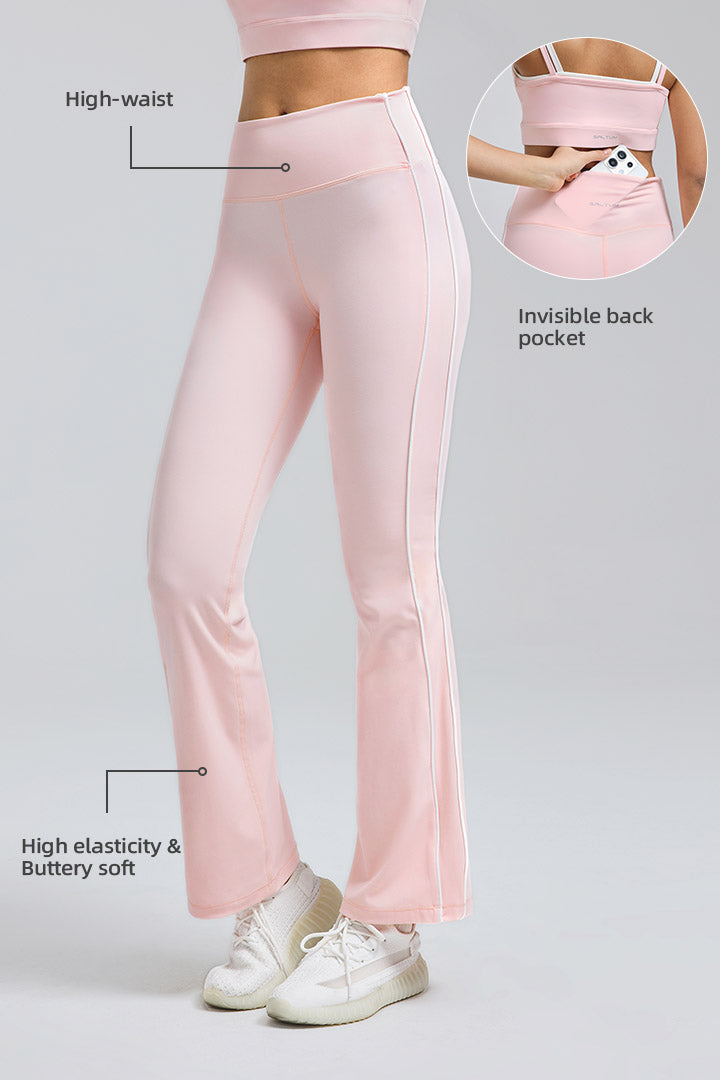FlexEase™ 2.0 High Waist Flare Leggings for Women - Tummy Control Yoga Pants with Stretchy Comfort - Perfect for Workout, Yoga, Running & Everyday Wear