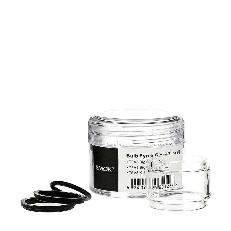 SMOK TFV8 X Baby & Big Baby Replacement Glass Tube - Compatible with TFV8 X-Baby & Big Baby Tanks - Durable & Clear Vape Tank Glass for Enhanced Vaping Experience - Perfect for Cloud Chasing & Flavorful E-Liquids