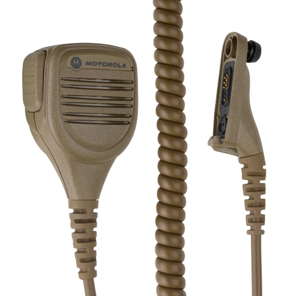 Motorola NNTN8235 Two-Way Radio Remote Speaker Microphone - Hands-Free Communication for Security, Construction & Outdoor Adventures