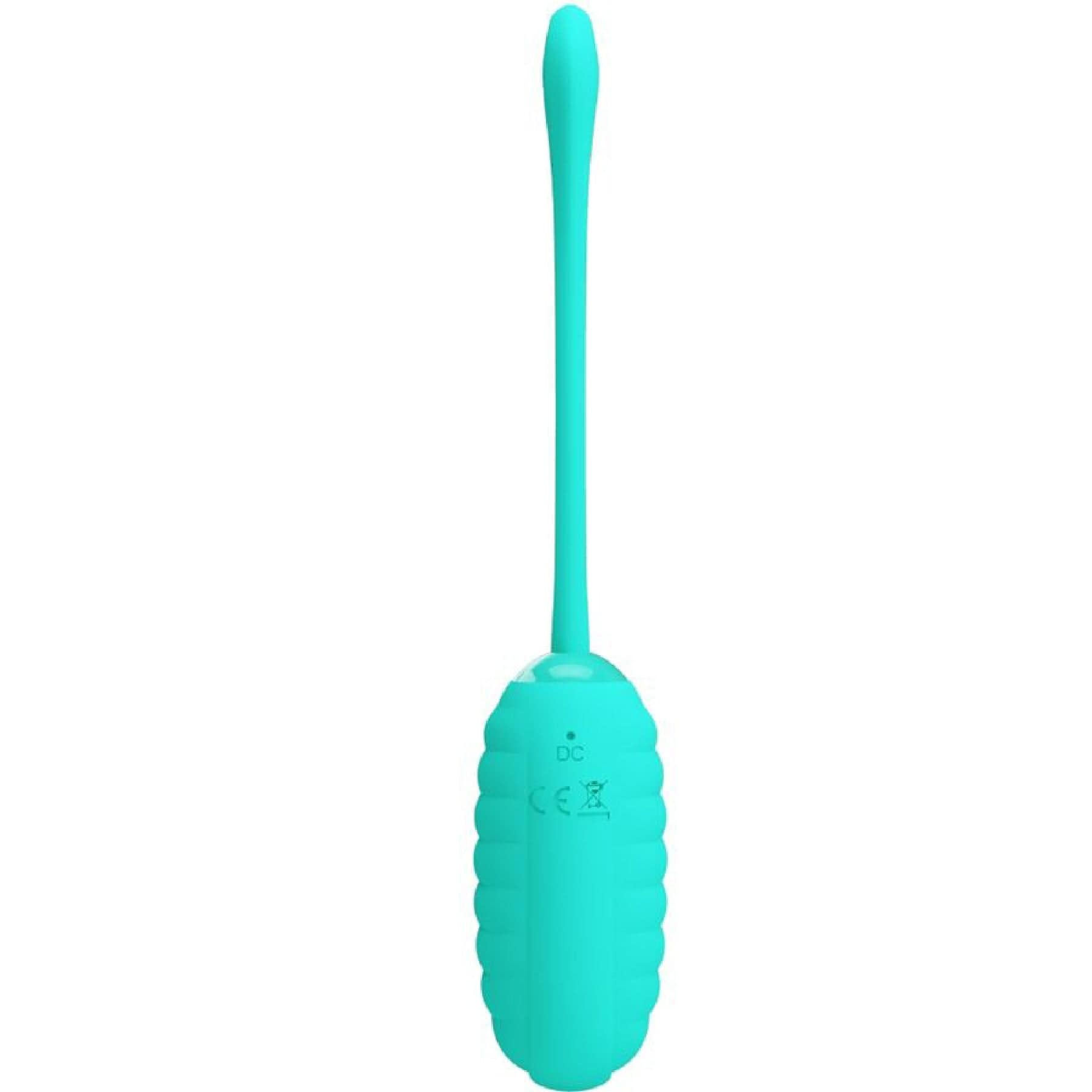 Kirk Rechargeable Vibrating Egg - Powerful Mini Massager for Women, Waterproof & Wireless Remote Control, Turquoise - Perfect for Couples Play & Personal Relaxation