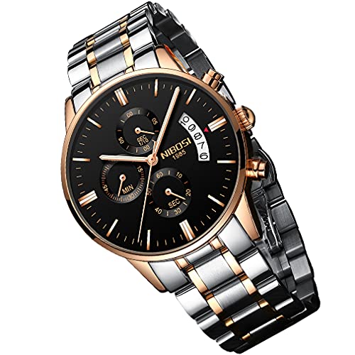 Steel Strap Black Dial
