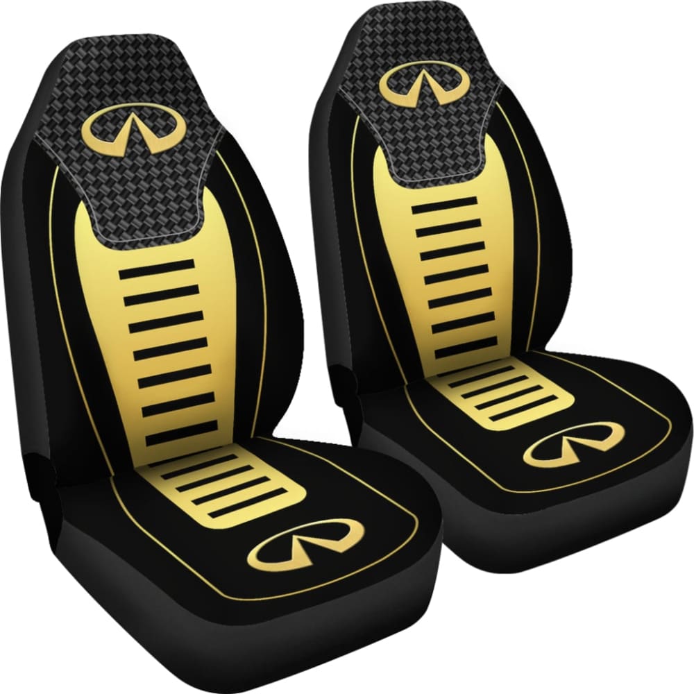 Premium Black & Yellow Custom Fit Infiniti Car Seat Covers - Universal 1 210801 Model - Waterproof & Anti-Slip for Enhanced Comfort & Style - Perfect for Daily Commute, Road Trips & Car Protection