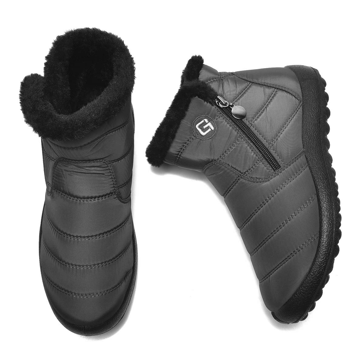 Women's Winter Snow Boots - Waterproof Anti-Slip Ankle Boots with Warm Fleece Lining | Perfect for Snowy Days, Hiking & Outdoor Activities