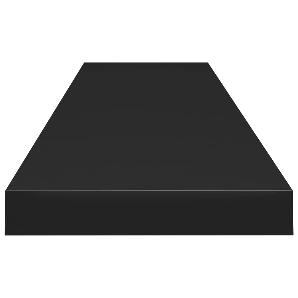 4-Pack Black Floating Wall Shelves - 47.2
