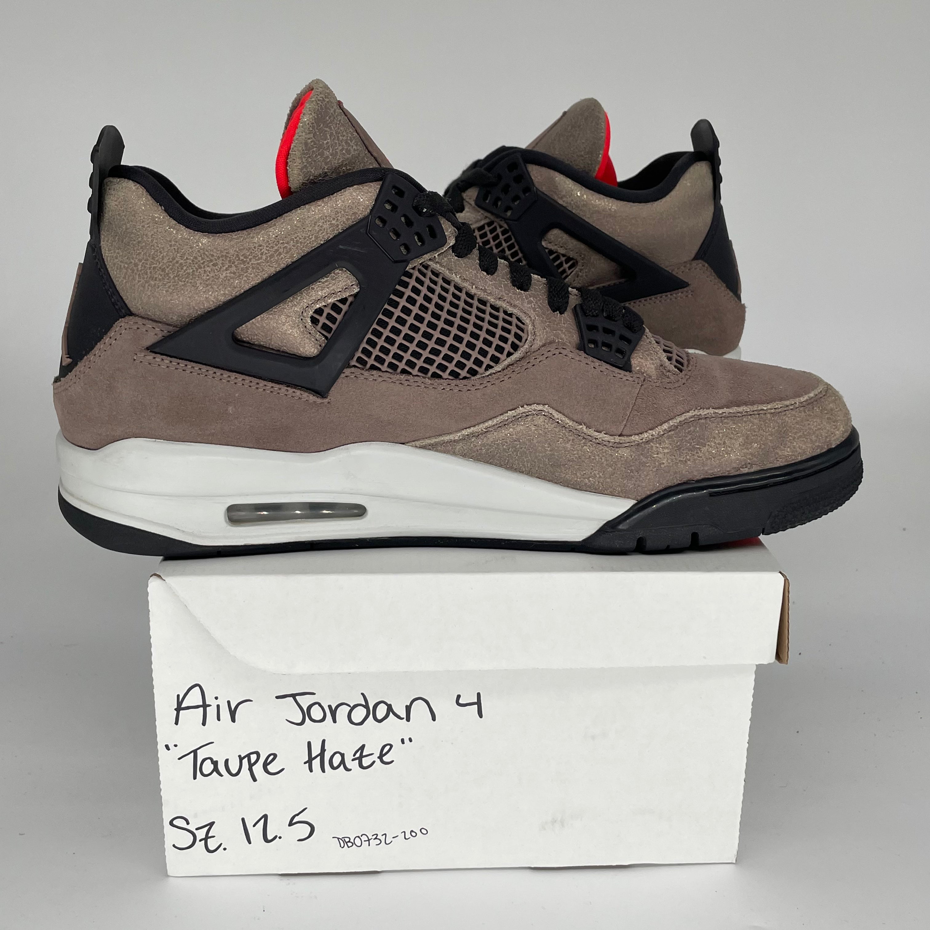 AIR JORDAN 4 TAUPE HAZE Men's Sneakers - Size 12.5 (DB0732-200) | Retro Basketball Shoes for Casual Wear & Street Style