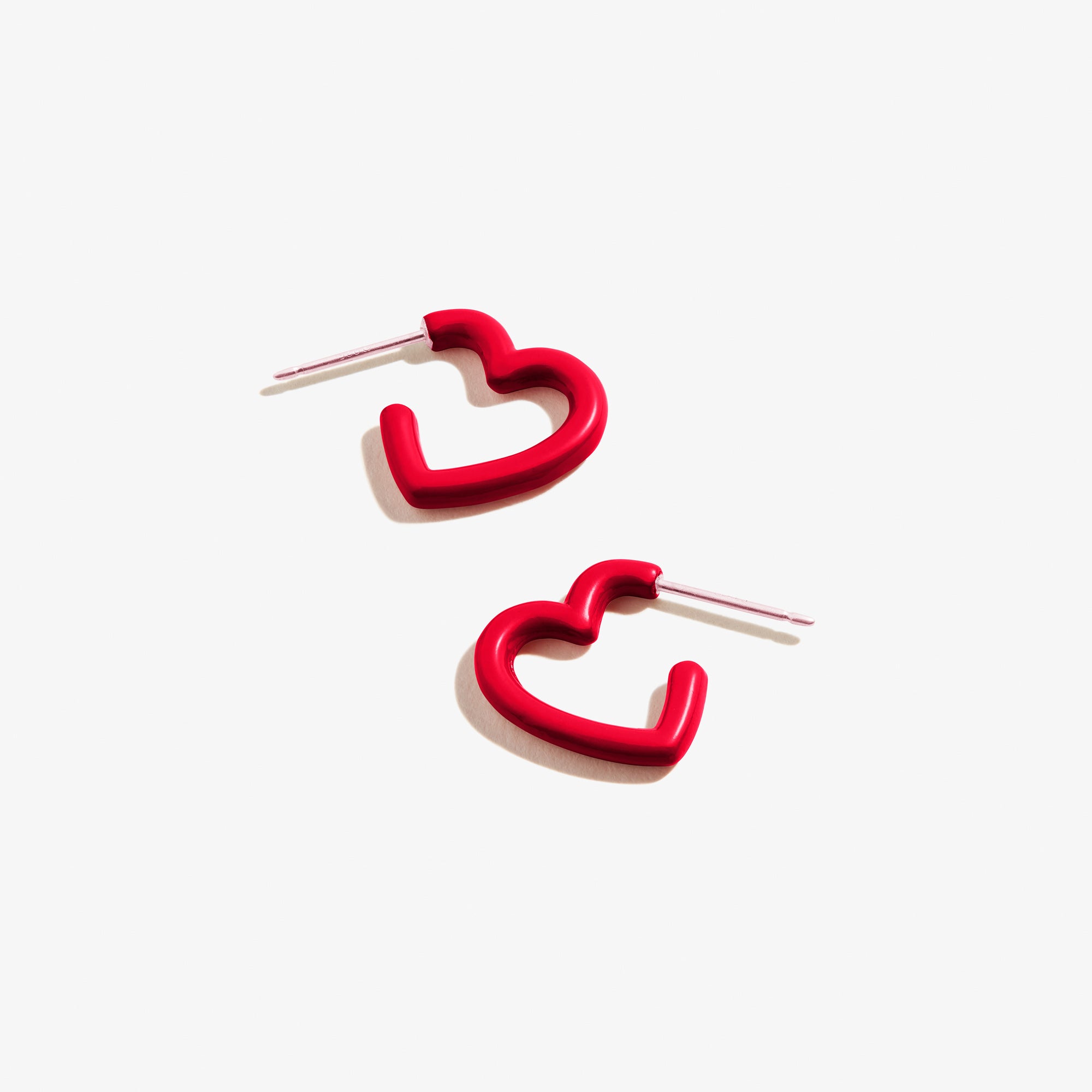 Heart Huggie Hoop Earrings for Women - 14K Gold Plated Small Huggie Earrings - Minimalist Dainty Hoops for Everyday Wear - Perfect Gift for Her, Valentine's Day, Anniversary & Birthday
