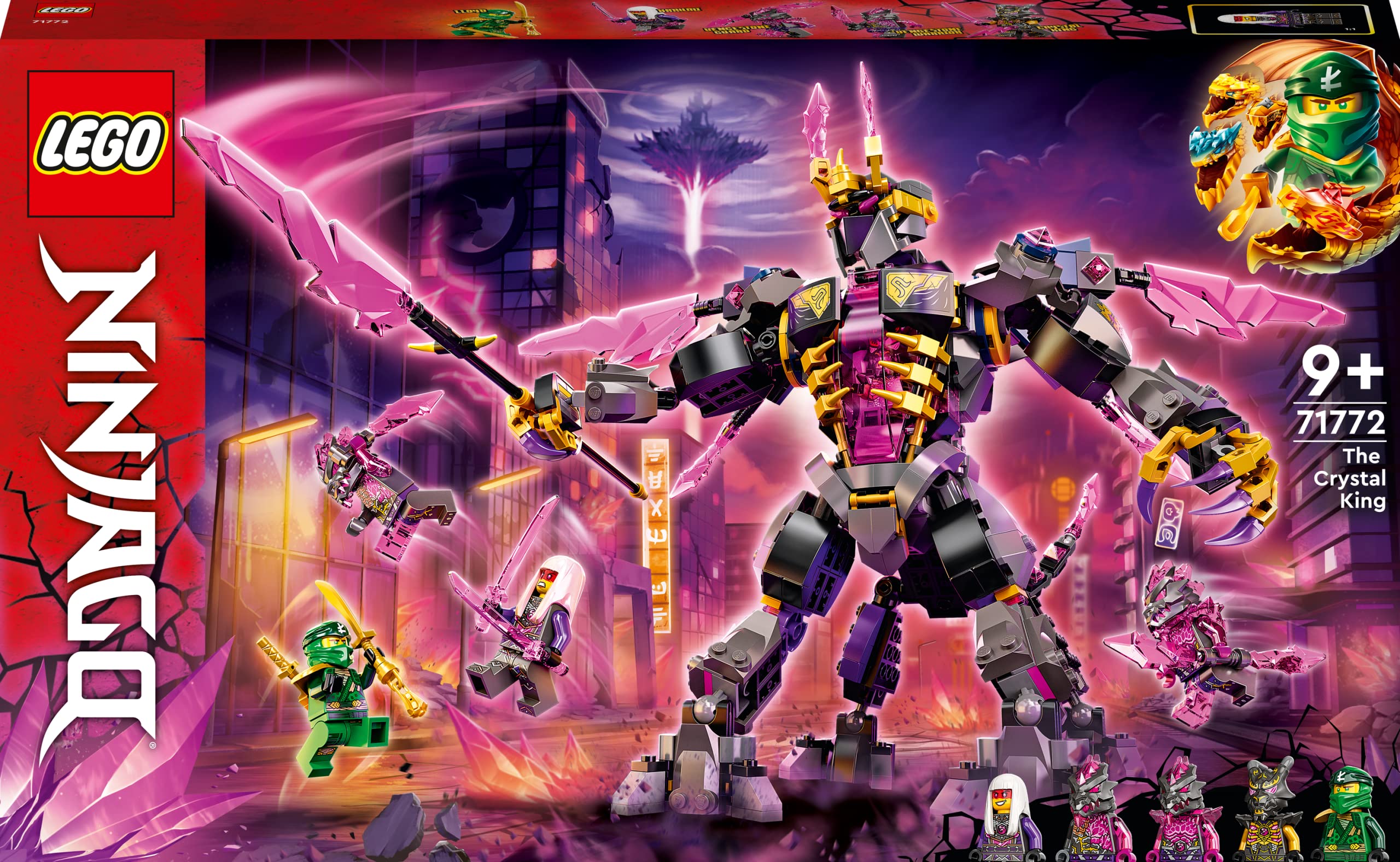 LEGO 71772 Ninjago Crystal King Building Set with Action Figure, Toy Sword & Mini Lloyd Figure - TV Series Crystallized - Perfect Gift for Kids | Birthday, Christmas & Playtime Battles