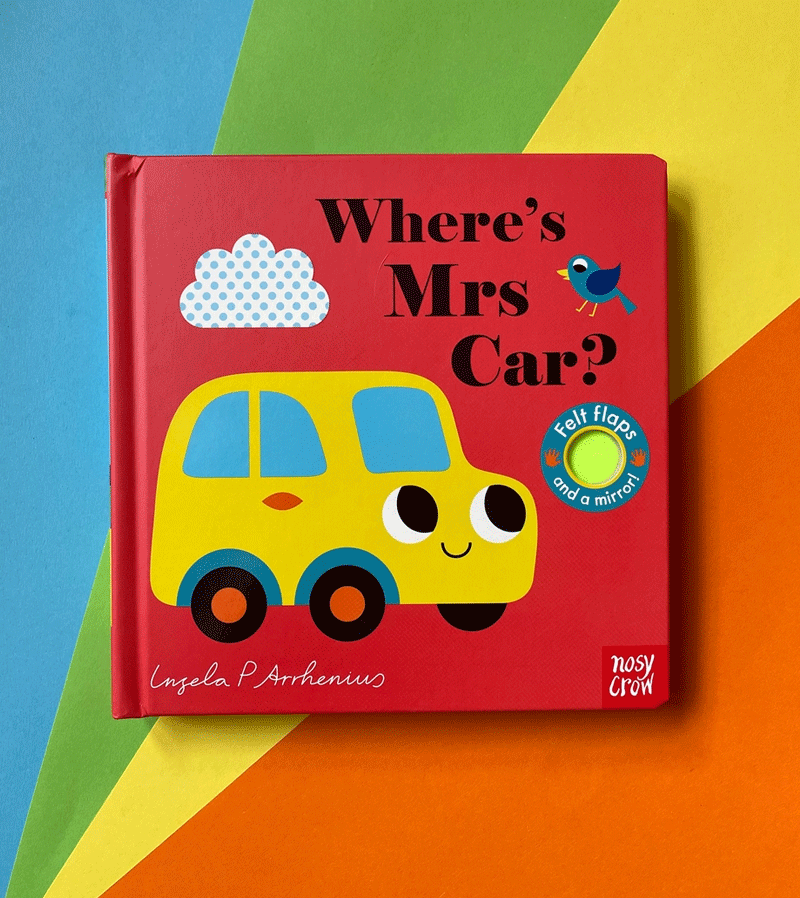 Where's Mrs. Car? Interactive Felt Flap Board Book by Ingela P. Arrhenius – Perfect for Toddler Early Learning & Parent-Child Storytime