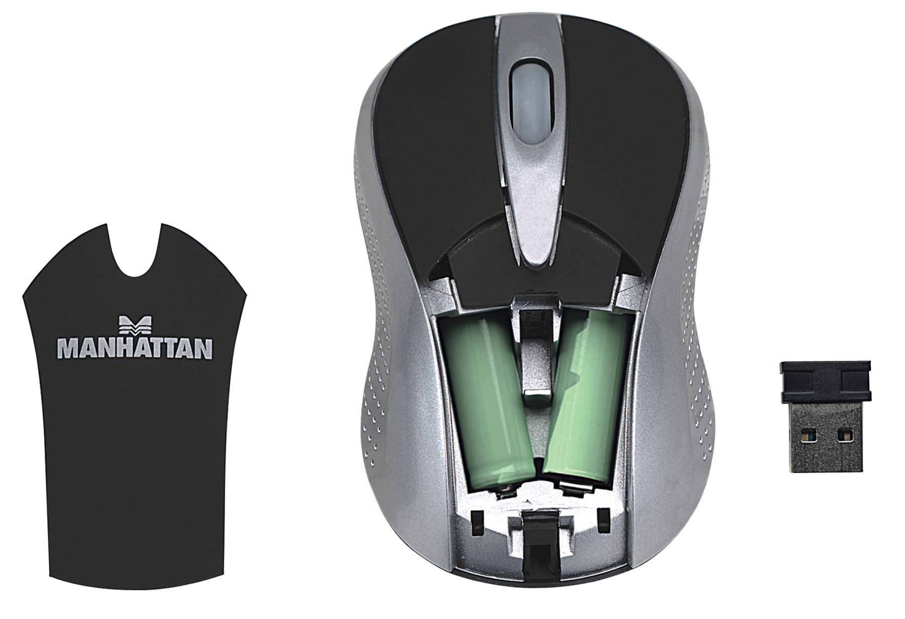 MANHATTAN MLX Wireless Laser Mini Mouse - Compact Ergonomic Design for Laptops & Travel (177139) | Perfect for Office Work, Gaming & On-the-Go Use