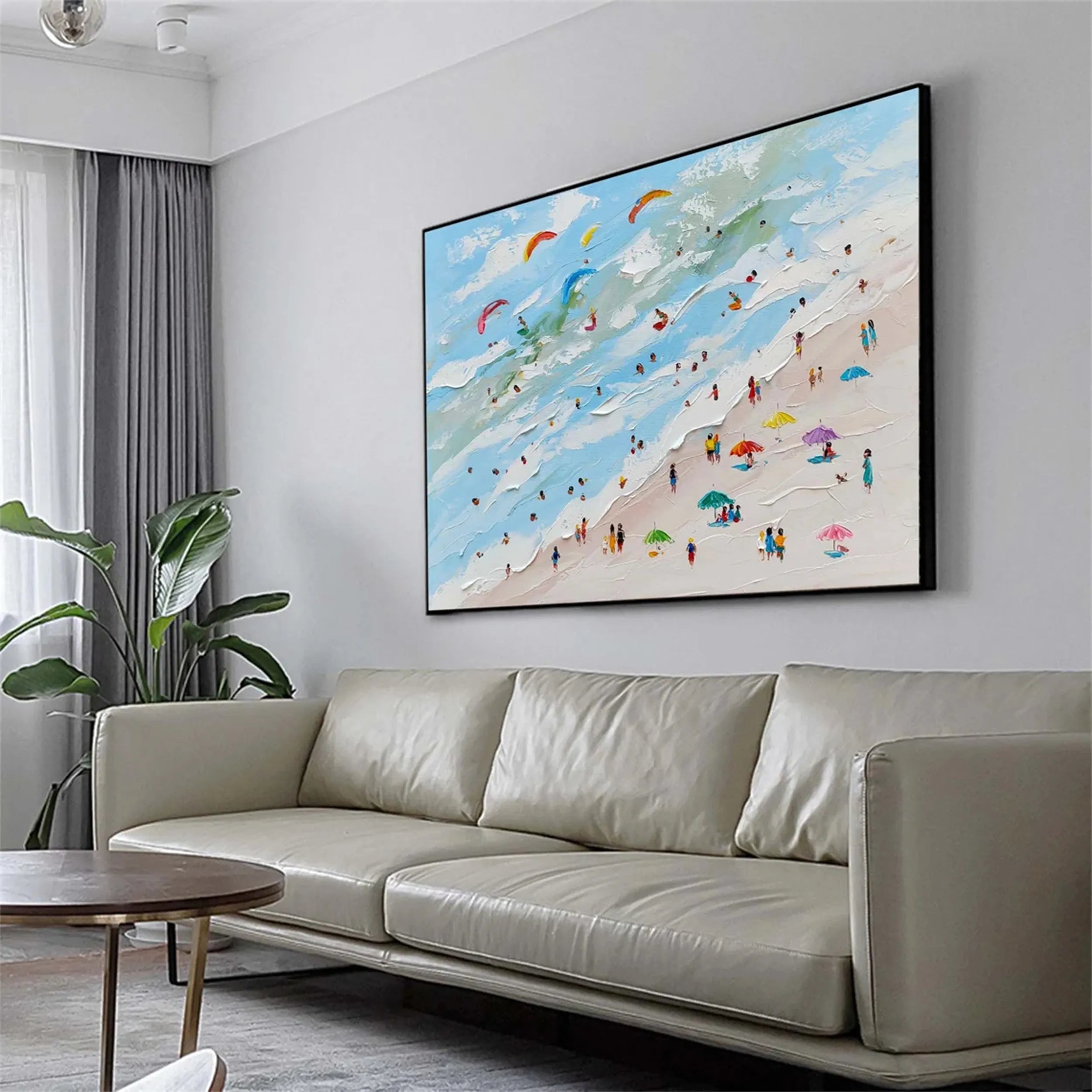 Ocean and Sky Painting #OS 132 - Stunning Seascape Wall Art for Home & Office Decor - Perfect for Living Room, Bedroom or Beach House