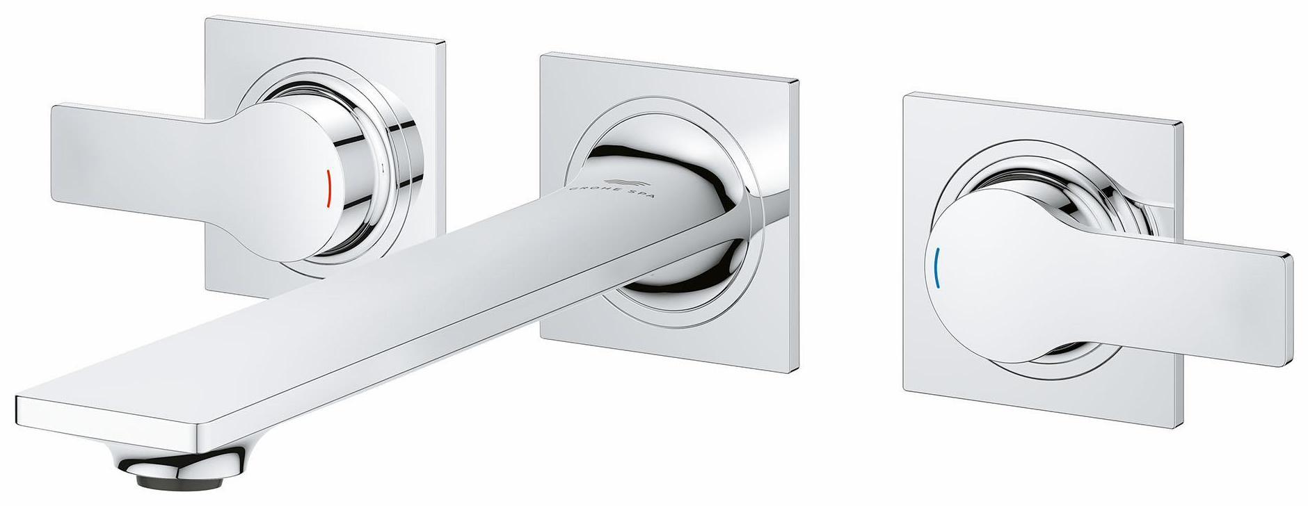 Grohe Allure 2-Handle Wall Mount Bathroom Faucet in Chrome Finish 20586001 - Perfect for Modern Bathroom Vanities and Spa-Like Showers