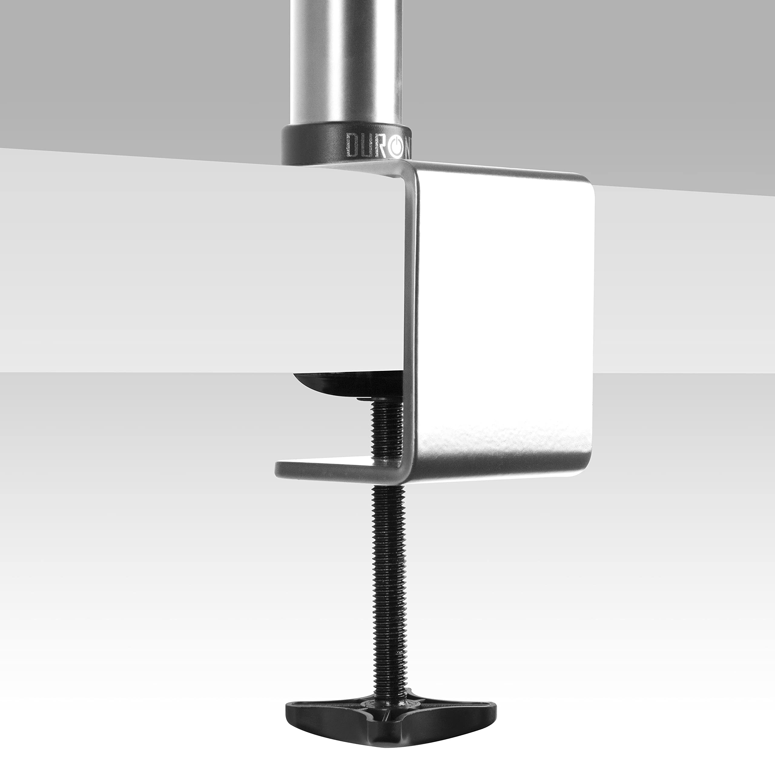 Duronic DM15 DM25 DM35 Monitor Arm Stand - 60cm Silver Pole for Computer Screens | Heavy Duty Steel Monitor Desk Mount with 600mm Length & 32mm Diameter | Includes Clamp for Secure Installation | Perfect for Home Office, Gaming Setup & Workspace Ergonomics