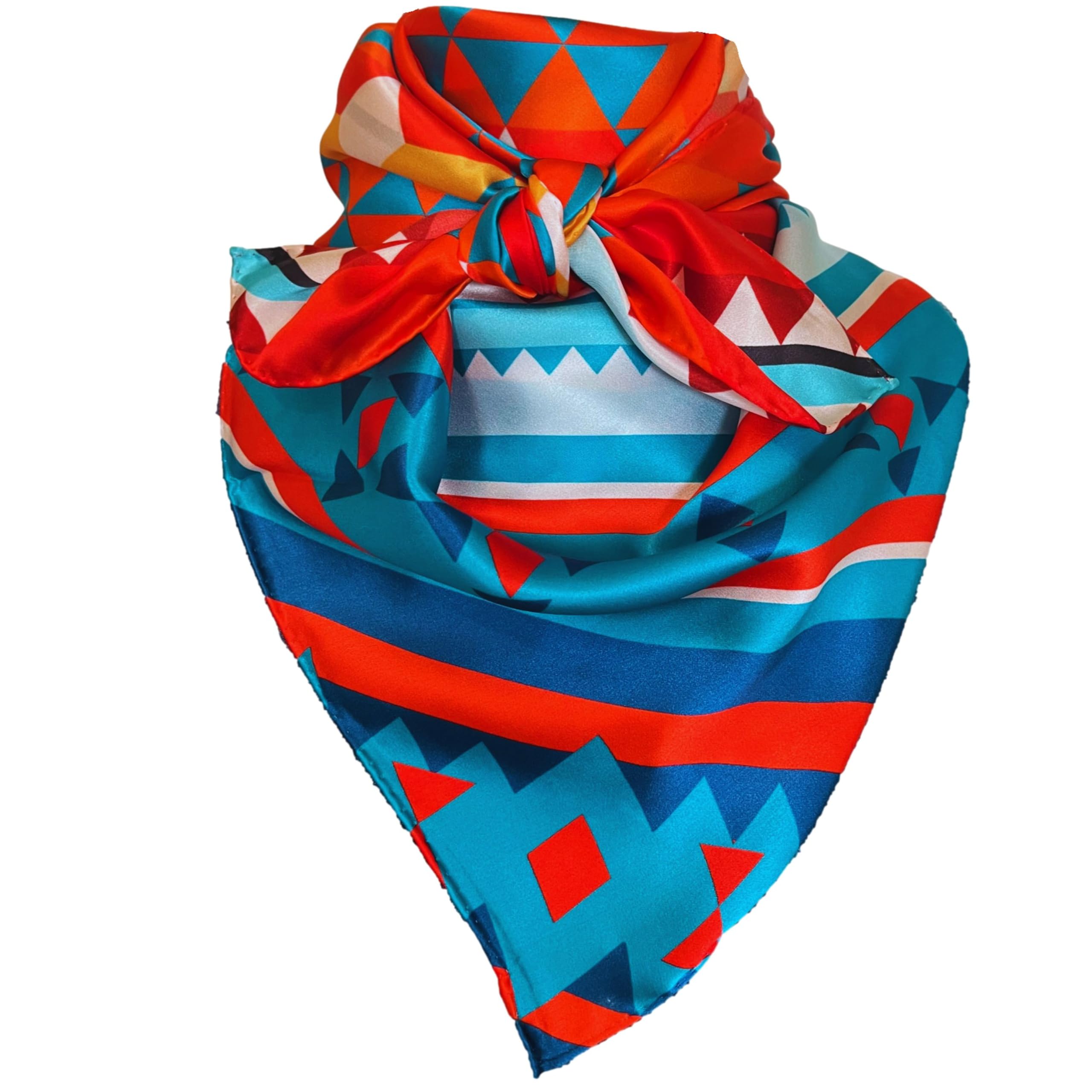 Premium 100% Silk Wild Rags Scarf for Men & Women - Western Cowboy Bandana Neckerchief Fashion Accessory | Perfect for Rodeo, Horse Riding & Outdoor Adventures
