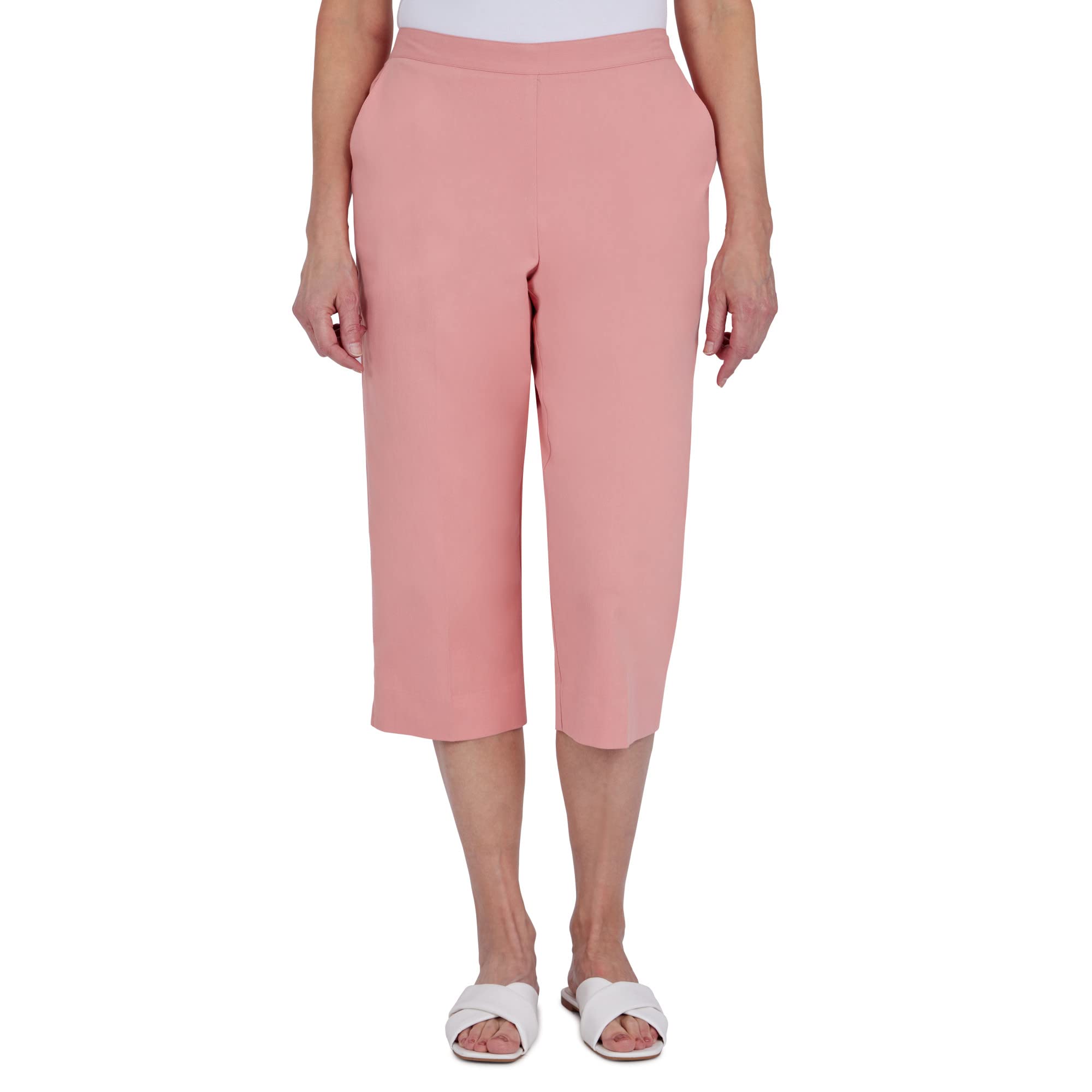 Alfred Dunner Women's Twill Capri Pants - Casual Comfort for Outings