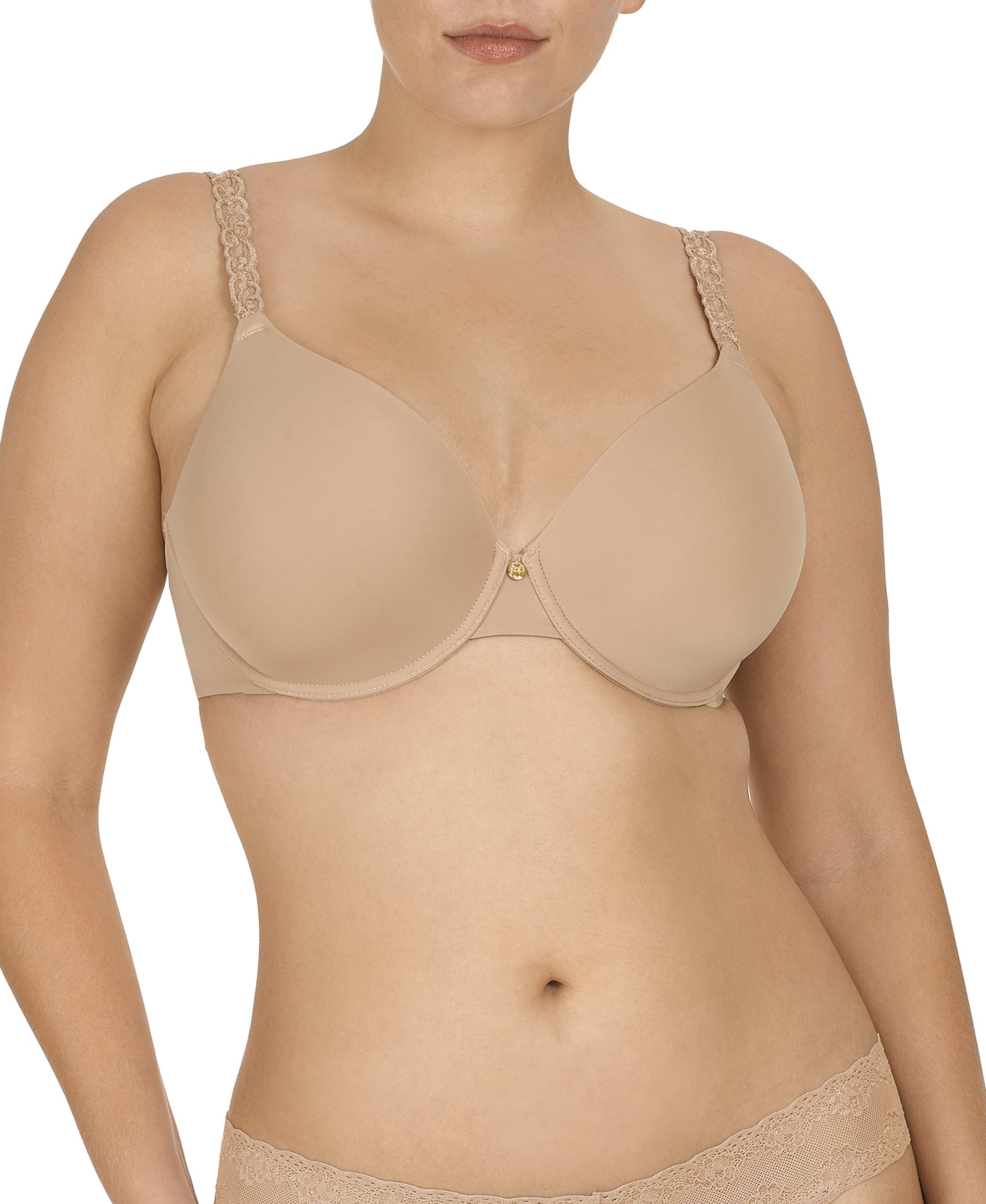 Natori Women's Pure Luxe Custom Coverage Contour Bra - Seamless Underwire T-Shirt Bra for Everyday Comfort & Support | Perfect for Work, Yoga & Lounge Wear