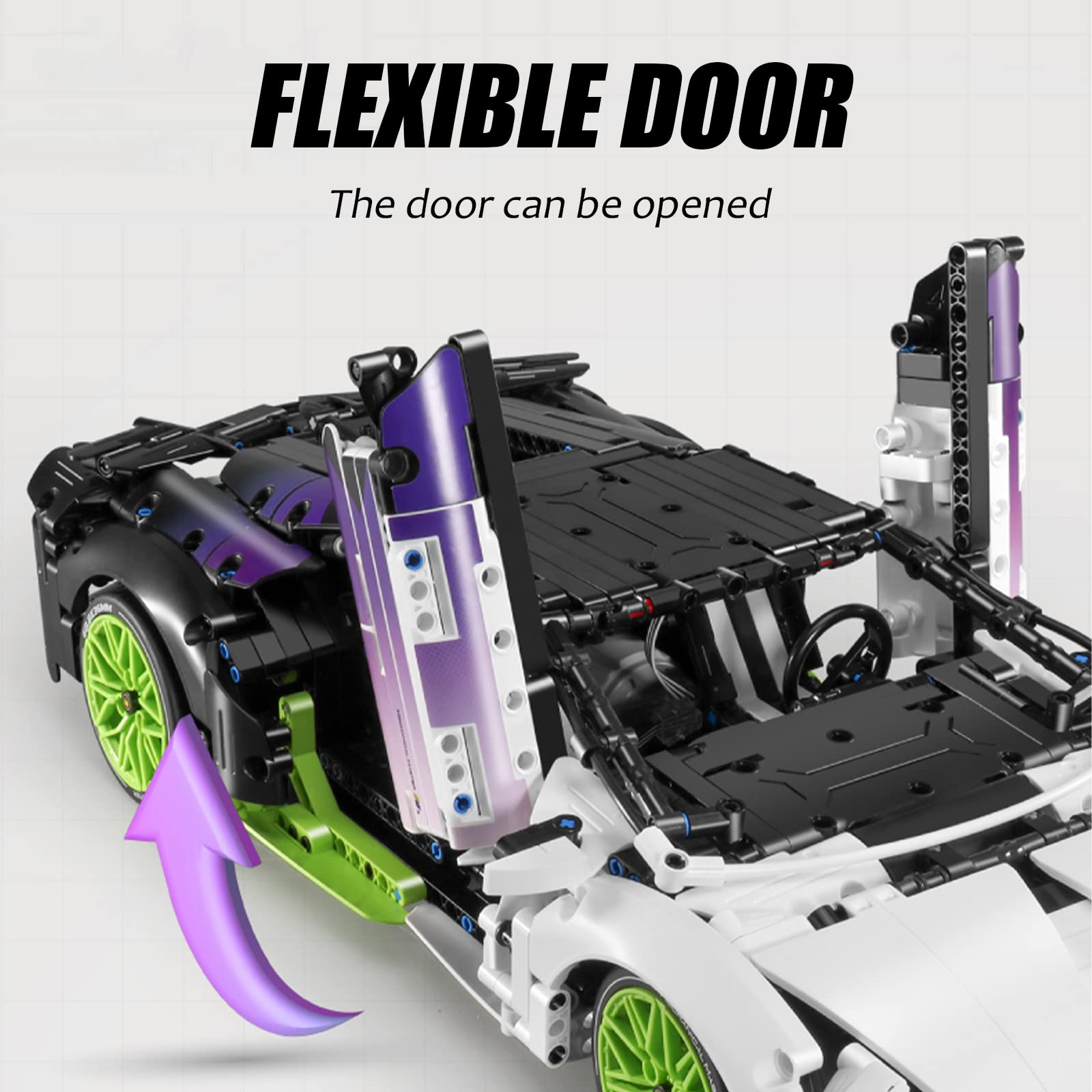 **Sowide 1:10 Scale Super Car Building Blocks Set (2127 Pieces) – Construction Toy for Kids & Adults, Collectible Model Car Kit – Perfect for STEM Learning, Gift Giving & Display**