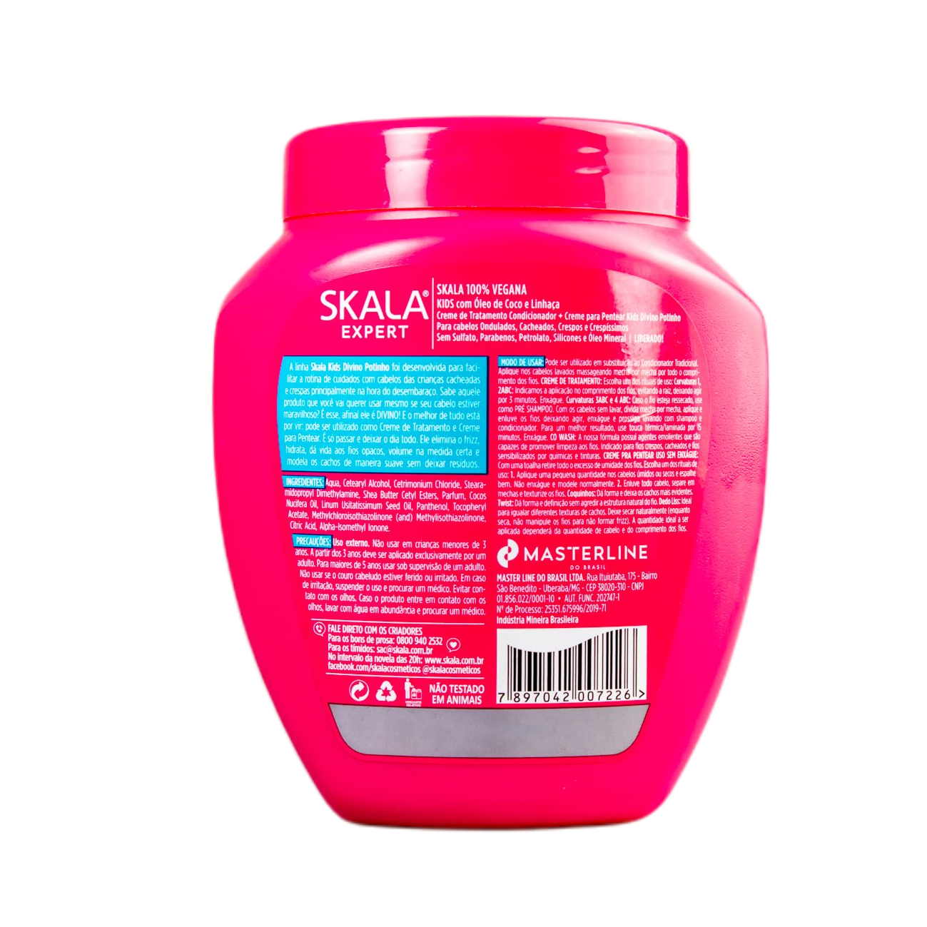 Skala Divine Potinho Kids Hair Treatment Cream - Nourishing & Moisturizing for Healthy, Shiny Hair - Perfect for Daily Care & Styling