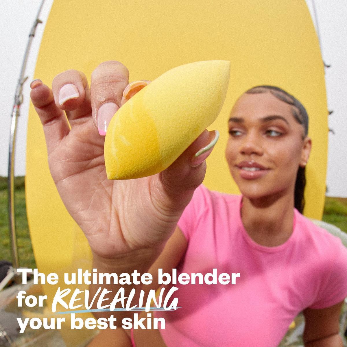 Dual Ended Makeup Blender Sponge - Soft Beauty Blender for Foundation & Concealer - Perfect for Flawless Makeup Application at Home or Professional Use