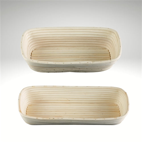 Premium Rectangular Banneton Proofing Basket 12 x 5.5 Inches - Perfect for Sourdough Bread Baking, Artisan Loaf Shaping & Dough Rising | Ideal for Home Bakers & Professional Bakeries