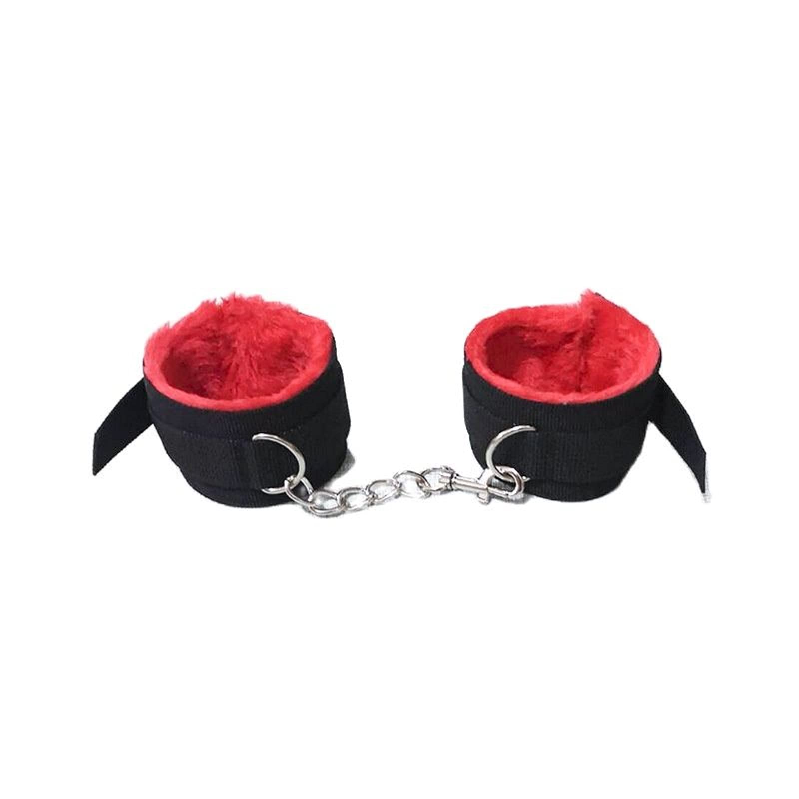 Fluffy Wrist Handcuffs Bracelet - Adjustable Plush Role Play Exercise Bands for Women | Home Yoga, Gym Workout, Cosplay & Party Jewelry | Soft Bling Accessory for Fitness, BDSM & Costume Play