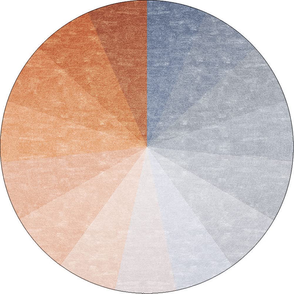 Non-Slip Round Floor Mat for Home & Office - Large Chair Mat Protects Hardwood, Tile, Stone & Wood Floors - Low-Pile Multipurpose Rug for Desk, Kitchen, Living Room & High-Traffic Areas