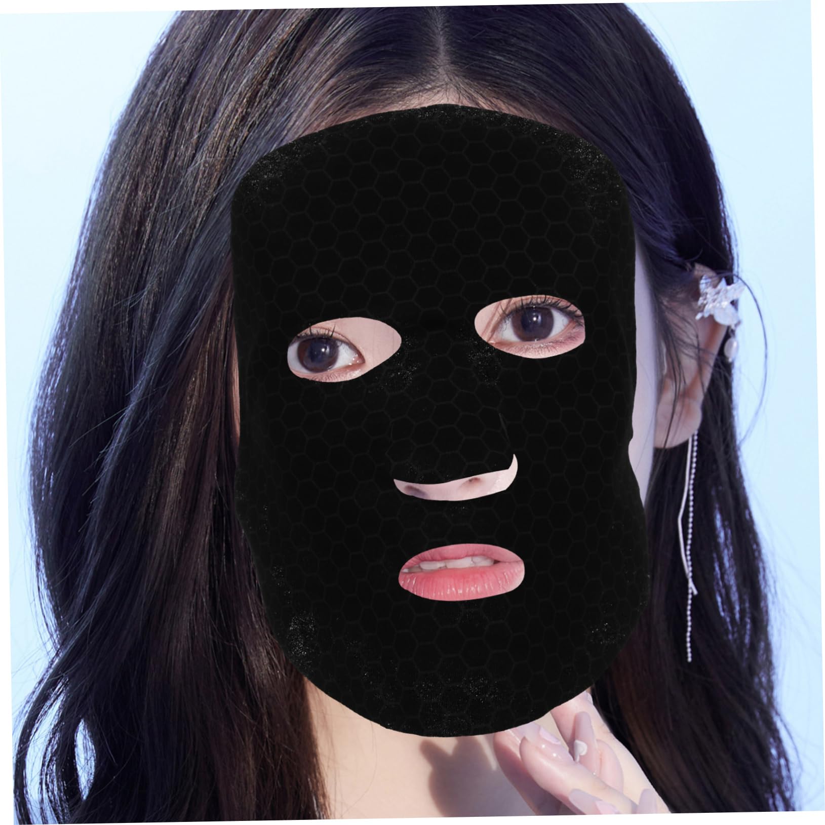 HEALLILY 10pcs Graphene Facial Sheet Mask for Skin Care & DIY Beauty