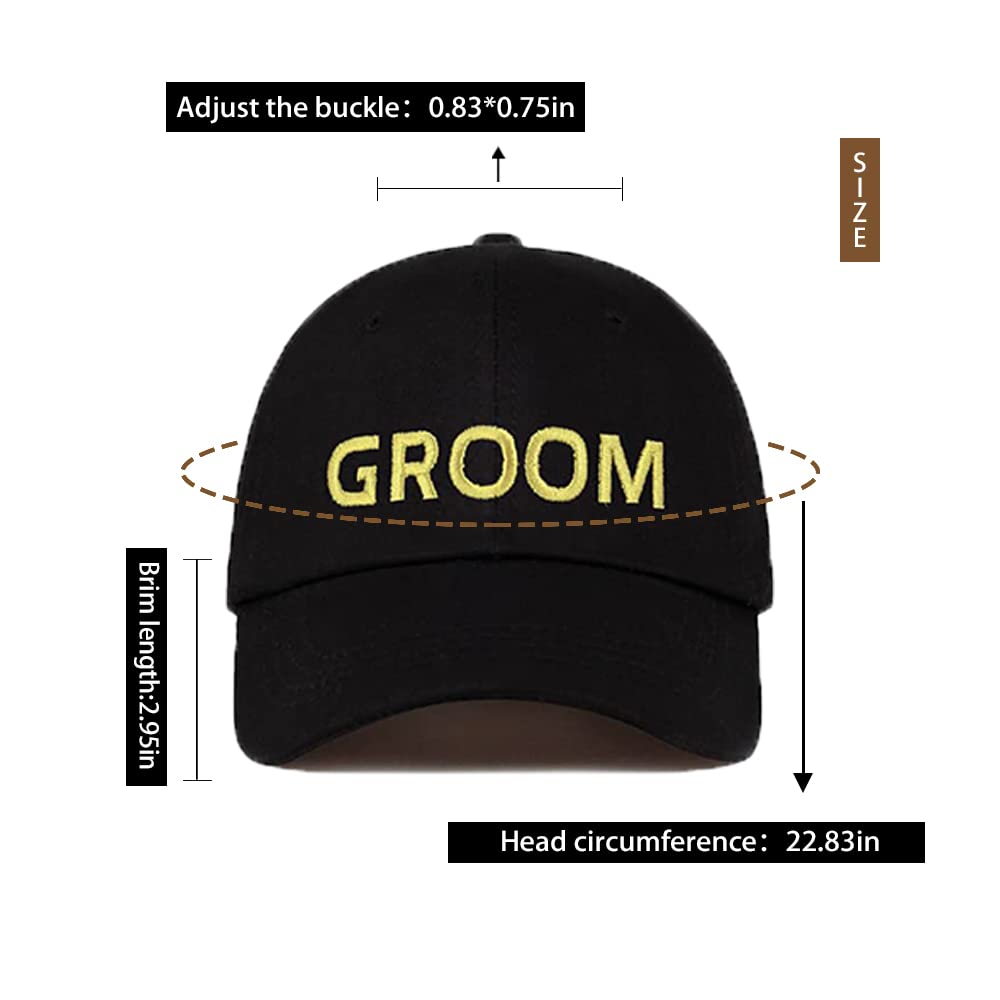 LADY&HOME Bachelor Bachelorette Party Baseball Caps Set - Embroidered Adjustable Cotton Trucker Hats for Bridal Shower, Wedding Party & Girls Night Out
