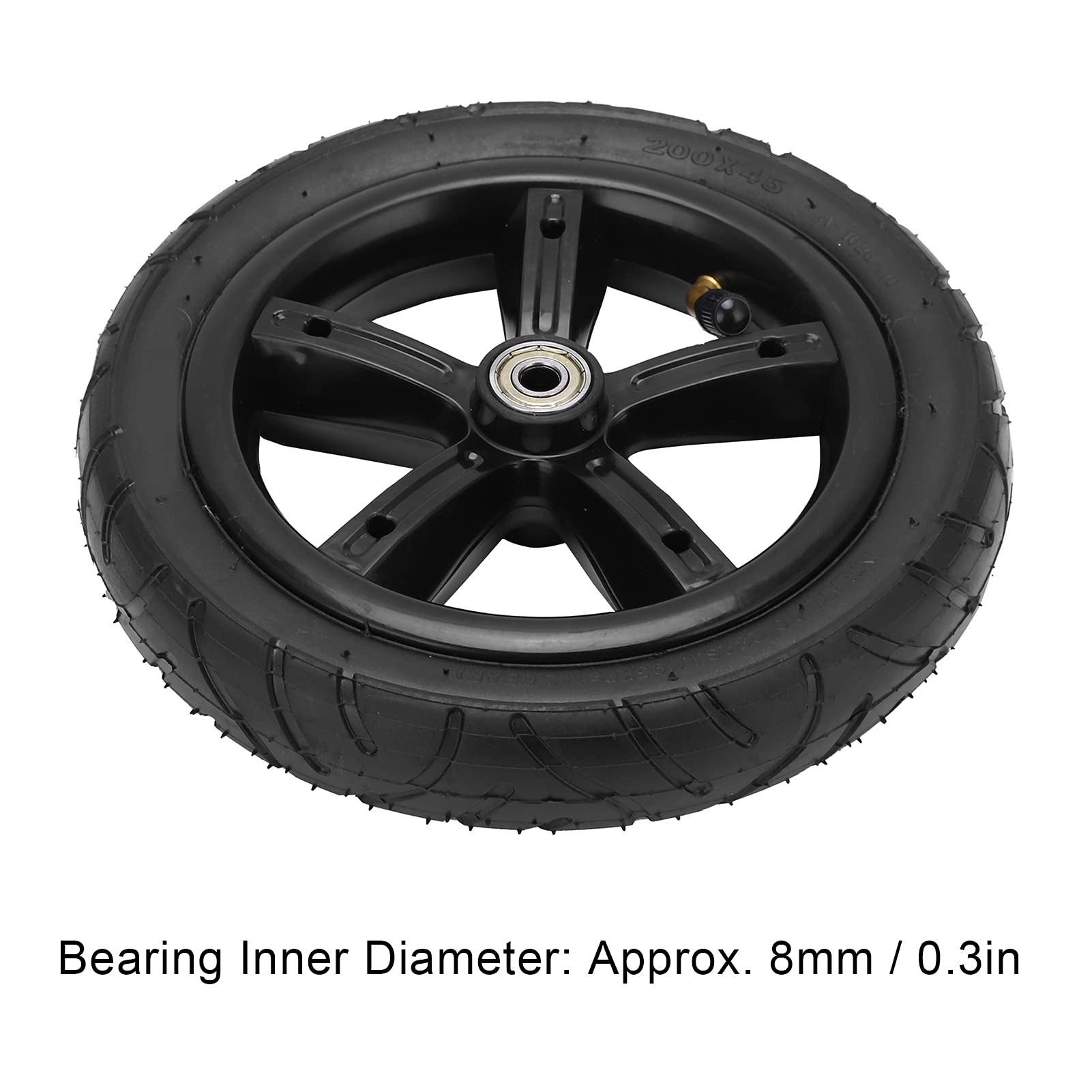 8 Inch Electric Scooter Tires and Tubes Set - 200x45 Universal Rubber Tires with Inner Tubes for Enhanced Shock Absorption, Anti-Slip & Wear Resistance - Perfect for Commuting, Urban Travel & Off-Road Adventures