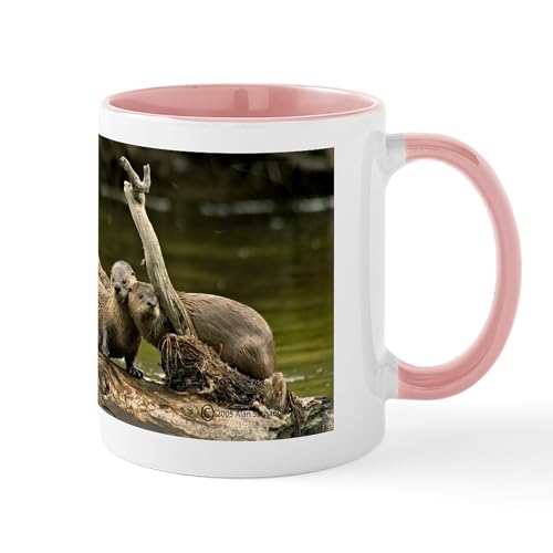 White/Pink Inside - River Otter Mug