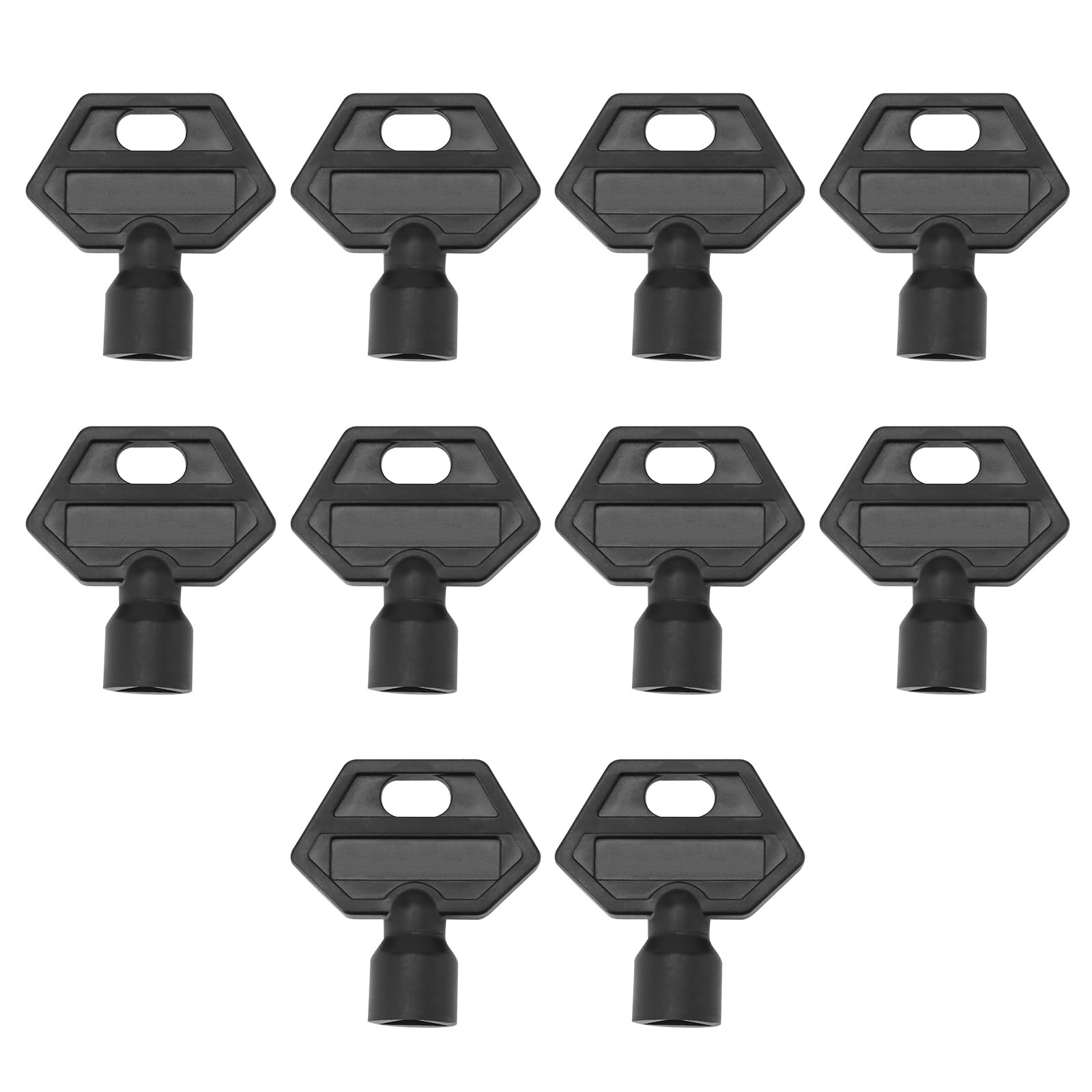 10PCS Plastic Triangular Key 35.7x38mm - Gas Meter Box Key, Electric Control Cabinet Tool, Electricity Meter Box Opener - Perfect for Utility Workers, Train Maintenance & DIY Projects