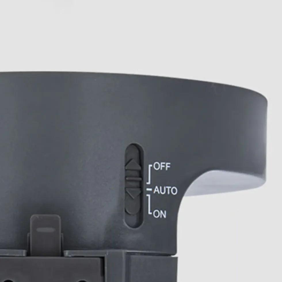 Solar Powered Outdoor Wall Lights - Round Black Waterproof LED Light for Garden, Patio, and Pathway - Energy Efficient Night Lighting for Home Exterior