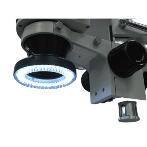 Amscope SM-4TX 144A 3.5X-45X Trinocular Stereo Microscope with 4 Zone 144 LED Ring Light - Professional Lab & Jewelry Inspection Tool for Gemologists, Watchmakers & Electronics Repair