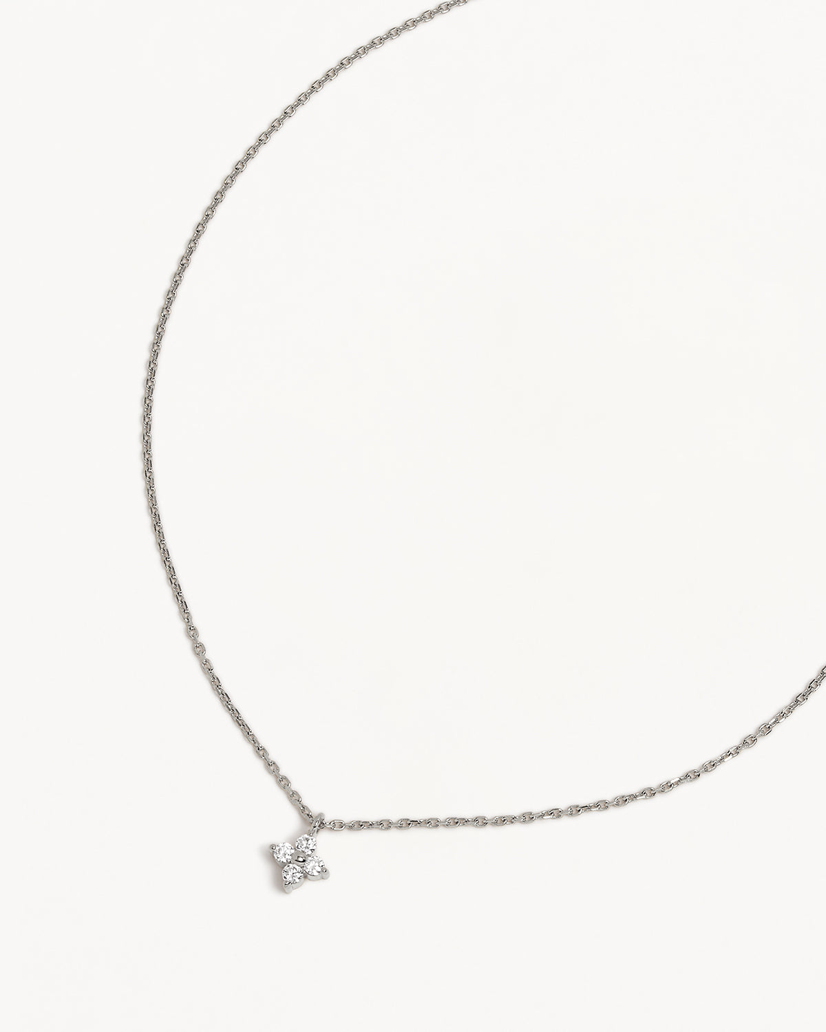 Sterling Silver Crystal Bloom Necklace for Women - Elegant Floral Pendant Jewelry Gift for Birthday, Anniversary & Valentine's Day | Perfect for Parties, Weddings & Special Occasions