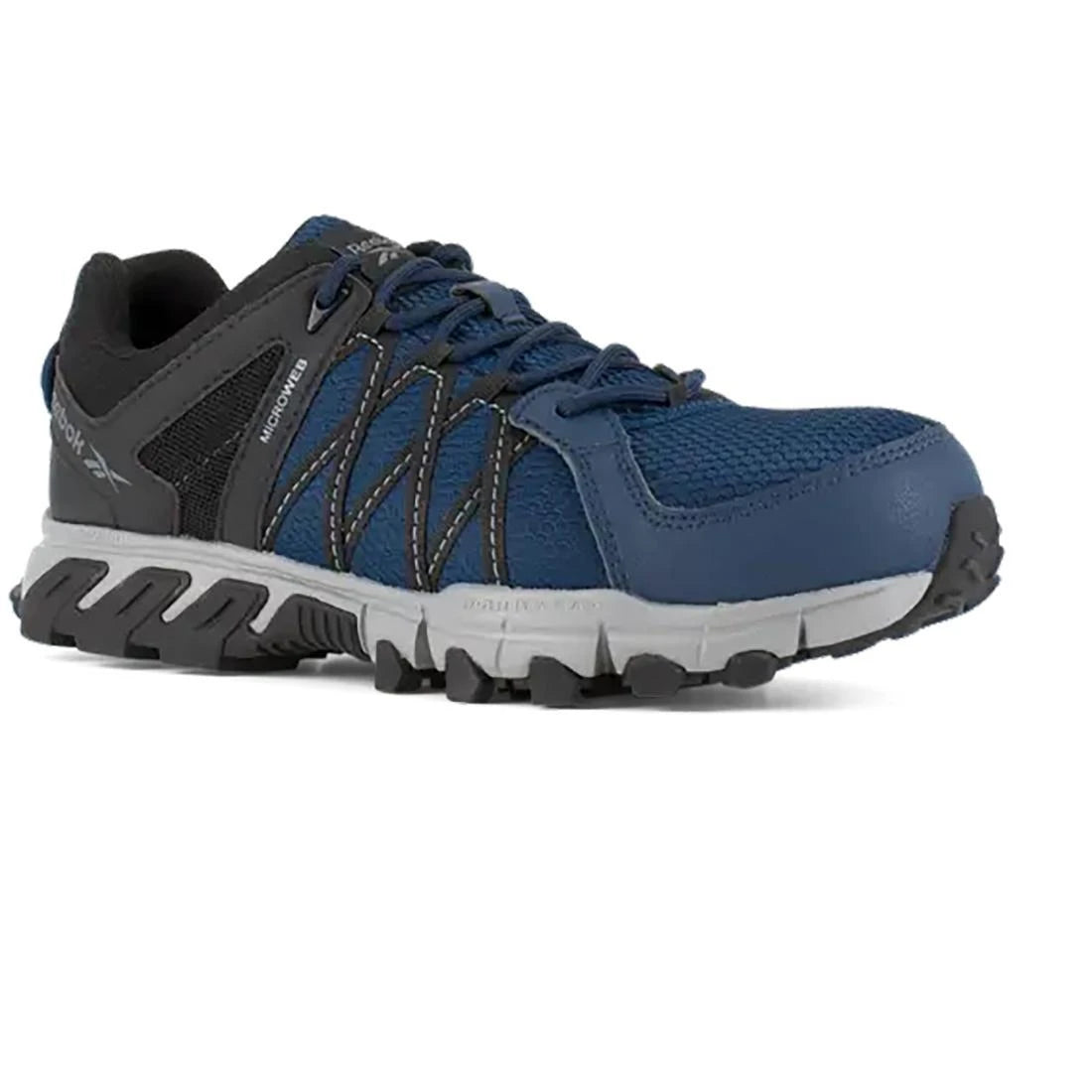 Trailgrip Composite Toe Athletic Work Shoes for Men - Navy/Black - Lightweight Safety Shoes for Construction, Warehouse & Outdoor Work