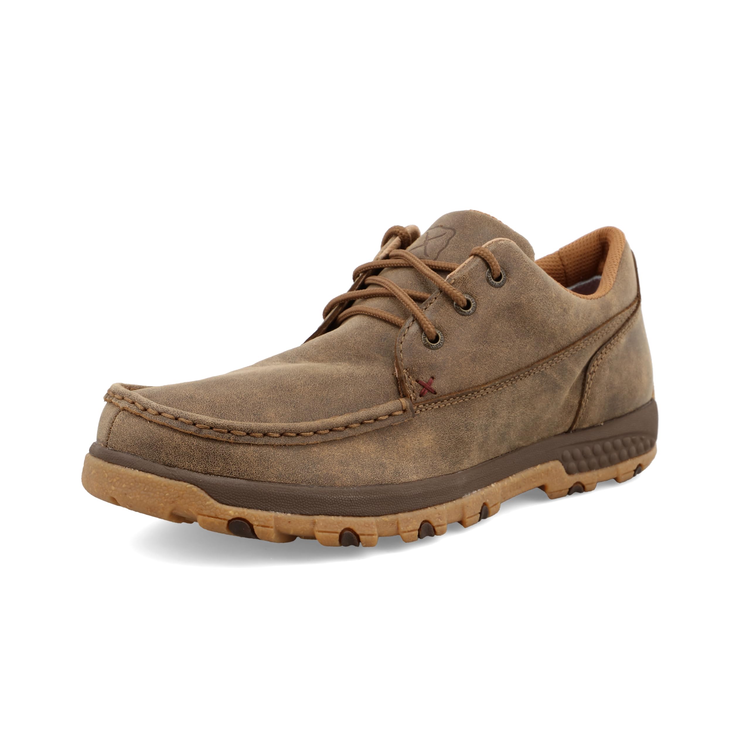 Twisted X Men's Comfortable Boat Shoe Driving Moc - Breathable Moc Toe with CellStretch Technology | Perfect for Casual Wear, Boating & Outdoor Activities