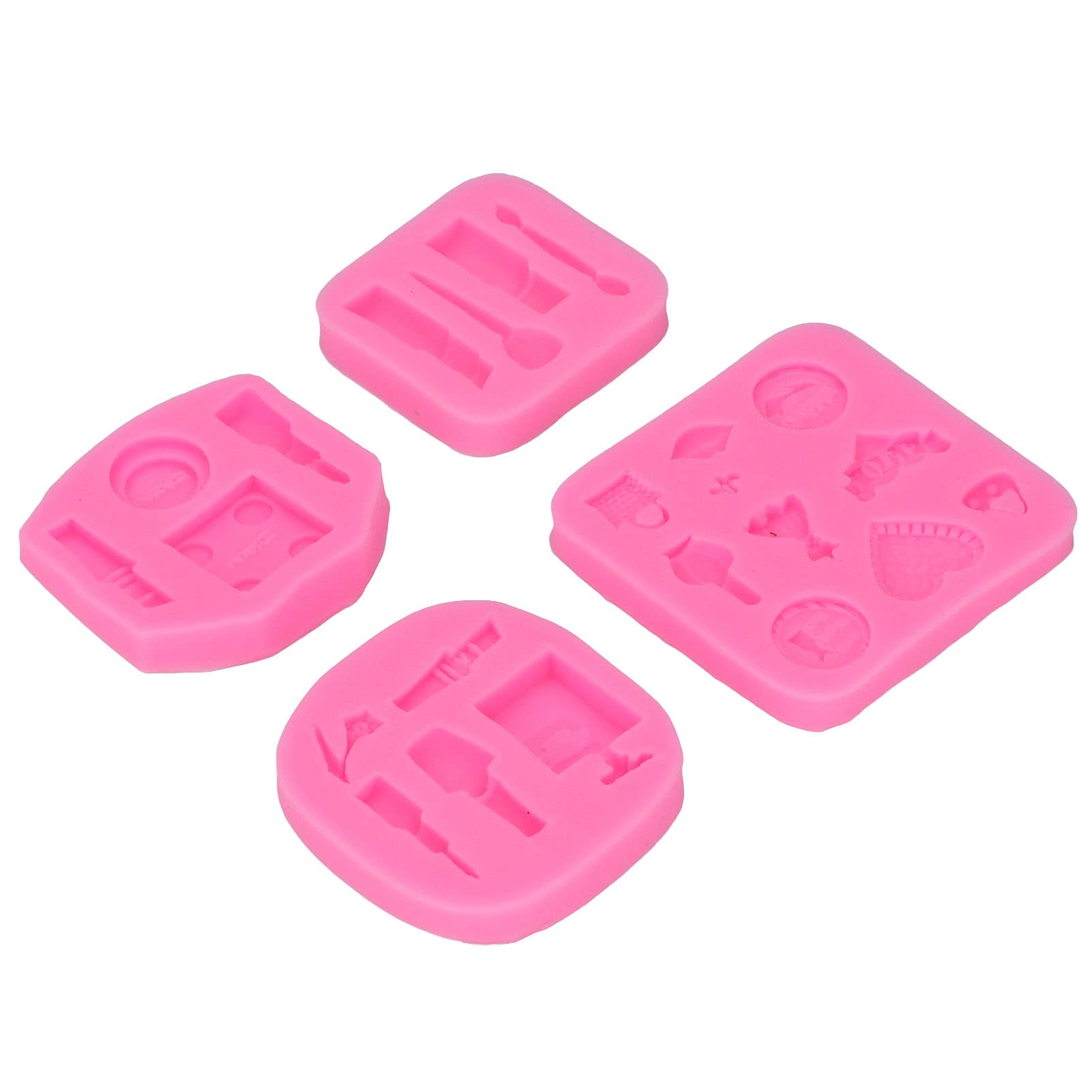 Premium Non-Stick Silicone Fondant Molds for Cakes, Bread & Pastries - Reusable Baking Decorating Tools for Home Bakers & Professional Chefs (Perfect for Birthday Parties, Weddings & Holiday Baking)