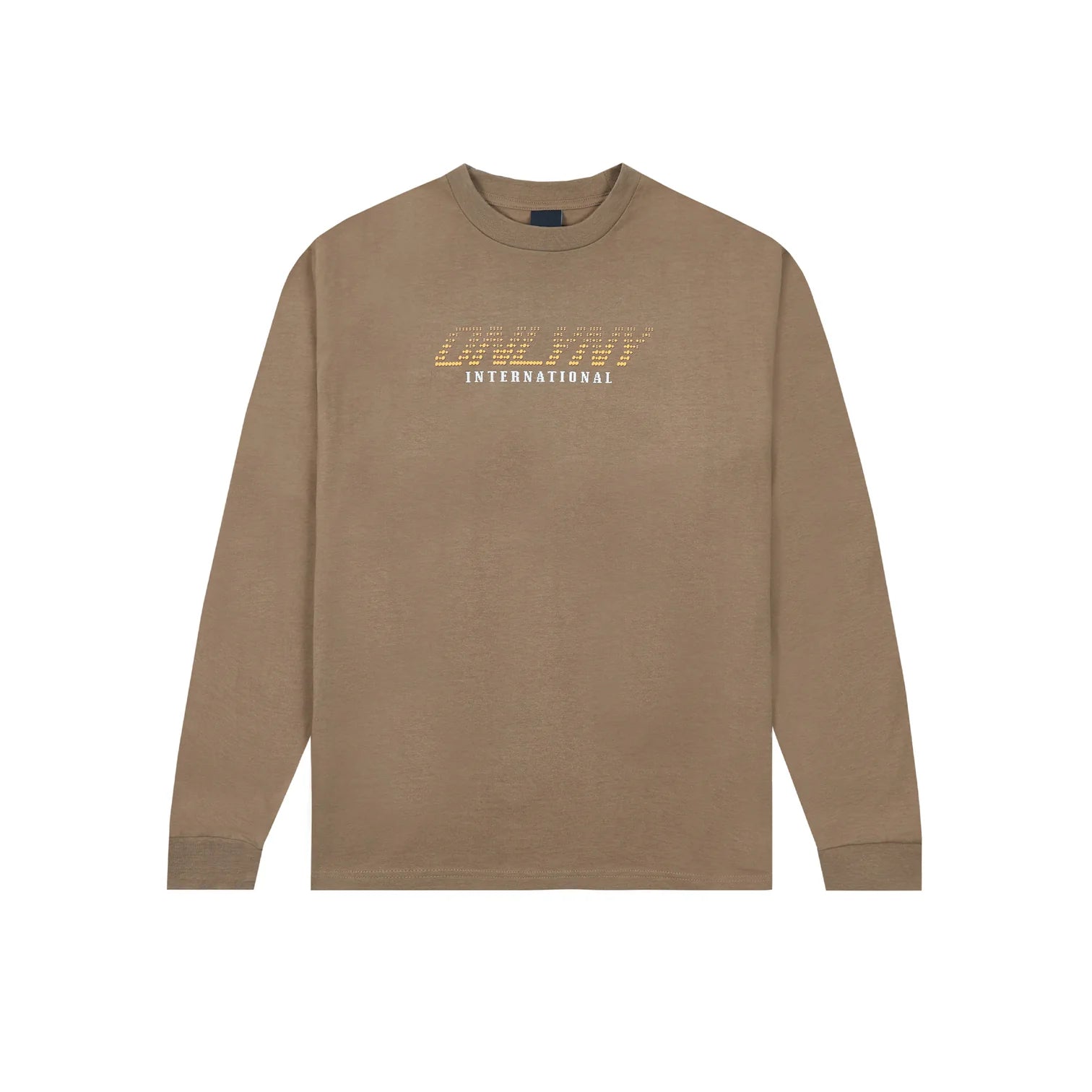 Only NY Earthbound Long Sleeve T-Shirt for Men - Soft Cotton Brown Casual Shirt - Perfect for Streetwear, Fall Layering & Everyday Comfort
