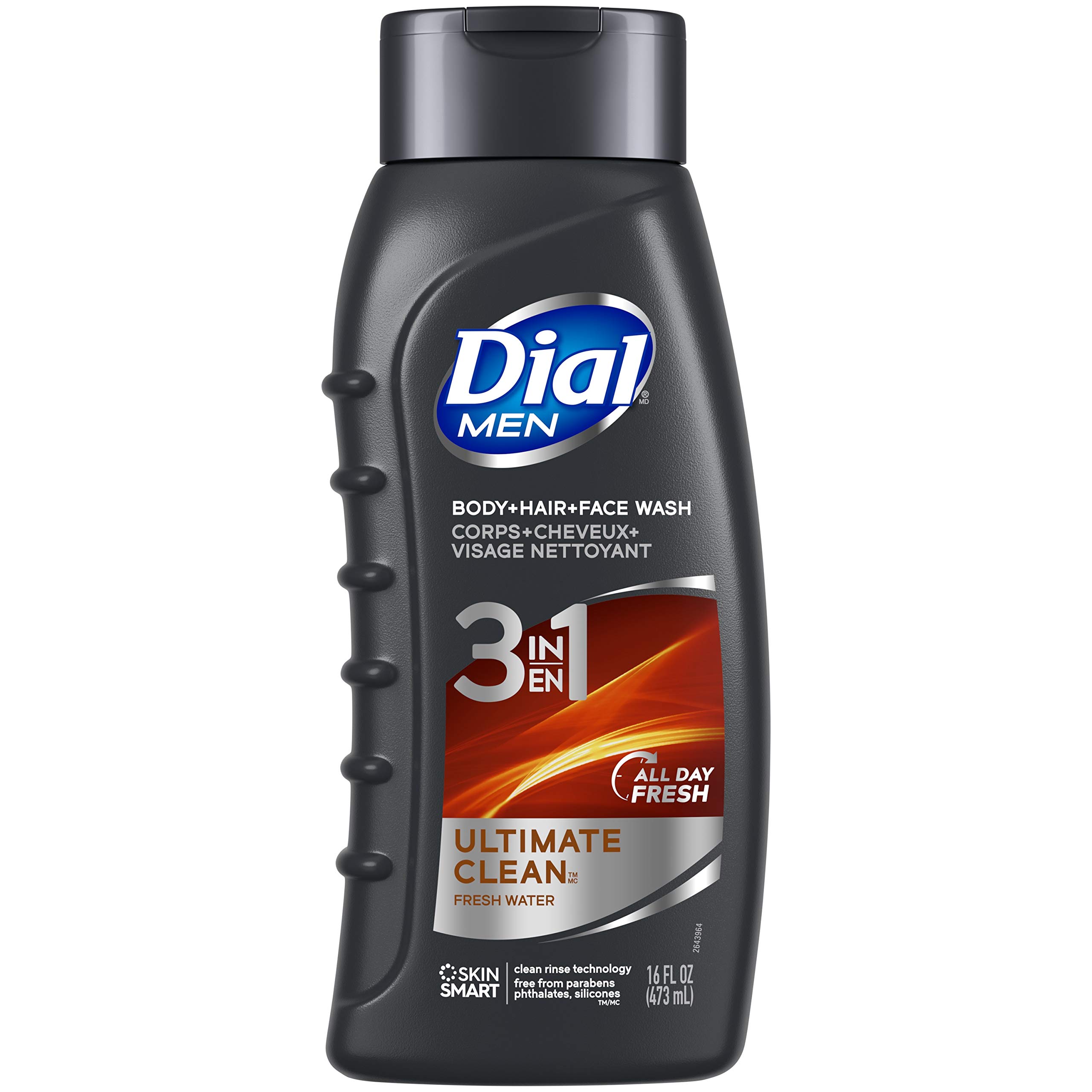 Dial for Men 2-in-1 Hair & Body Wash, 16 Fl Oz (Pack of 2) - Refreshing Shower Gel for Gym, Travel & Daily Use - Hydrating Formula for Men's Skin & Hair Care