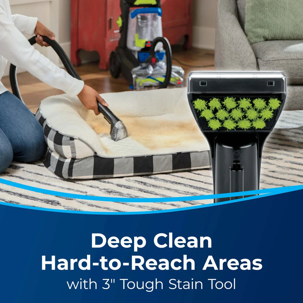 Bissell 3067 TurboClean™ DualPro Pet Carpet Cleaner - Powerful Deep Cleaning for Pet Hair & Stains - Perfect for Home, Office & Pet-Friendly Spaces