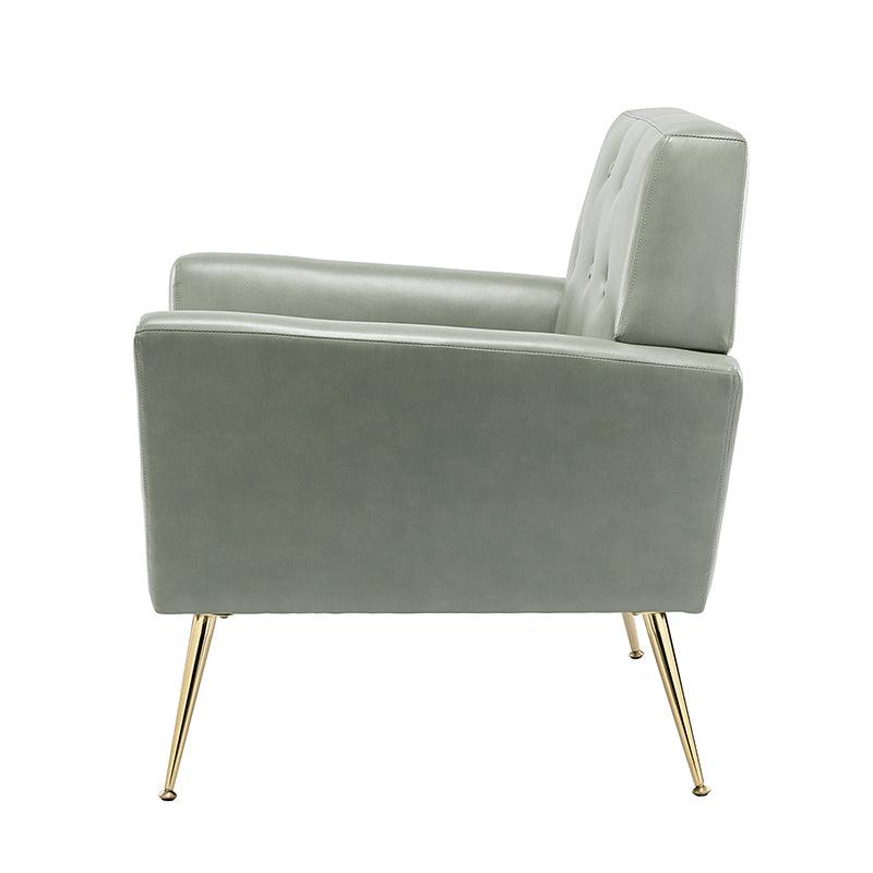 Raelynn Vegan Leather Armchair - Modern PU Leather Lounge Chair for Living Room, Office & Bedroom - Eco-Friendly Faux Leather Accent Chair for Home Decor