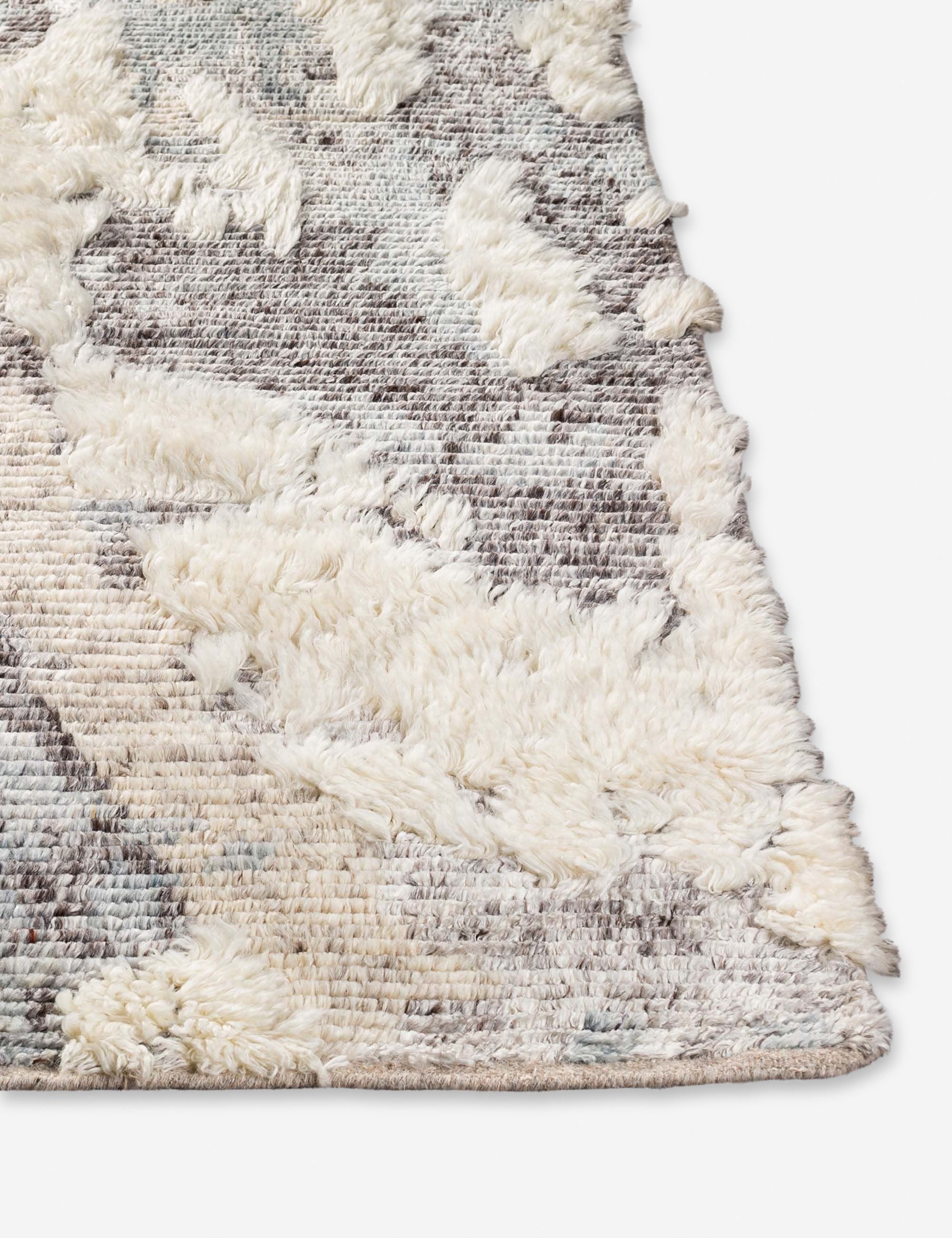 Premium Hand-Knotted Wool Moroccan Shag Rug - Soft & Durable - Perfect for Living Room, Bedroom, or Nursery Decor