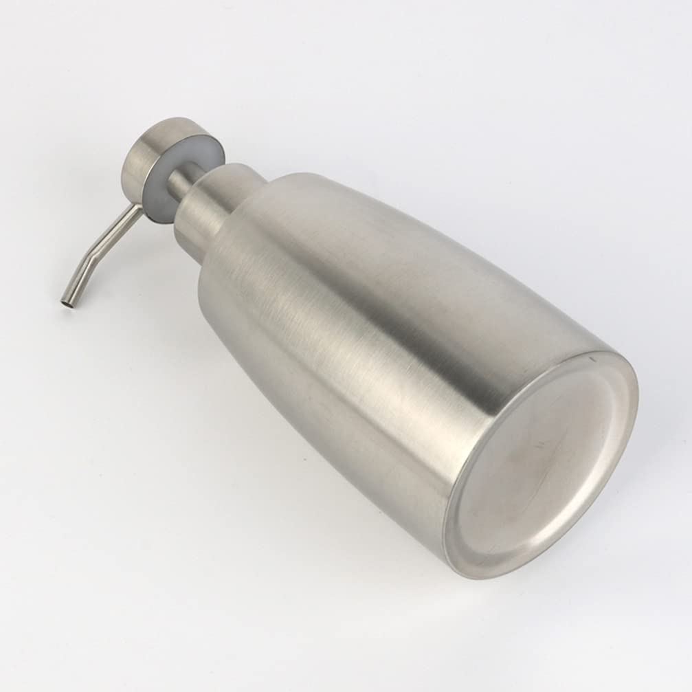 Hemoton Stainless Steel Foam Soap Dispenser - Travel Size Bubble Maker for Liquid Soap, Face Wash & Hand Wash | Portable Foamer Bottle for Kitchen, Bathroom, Gym & Outdoor Use