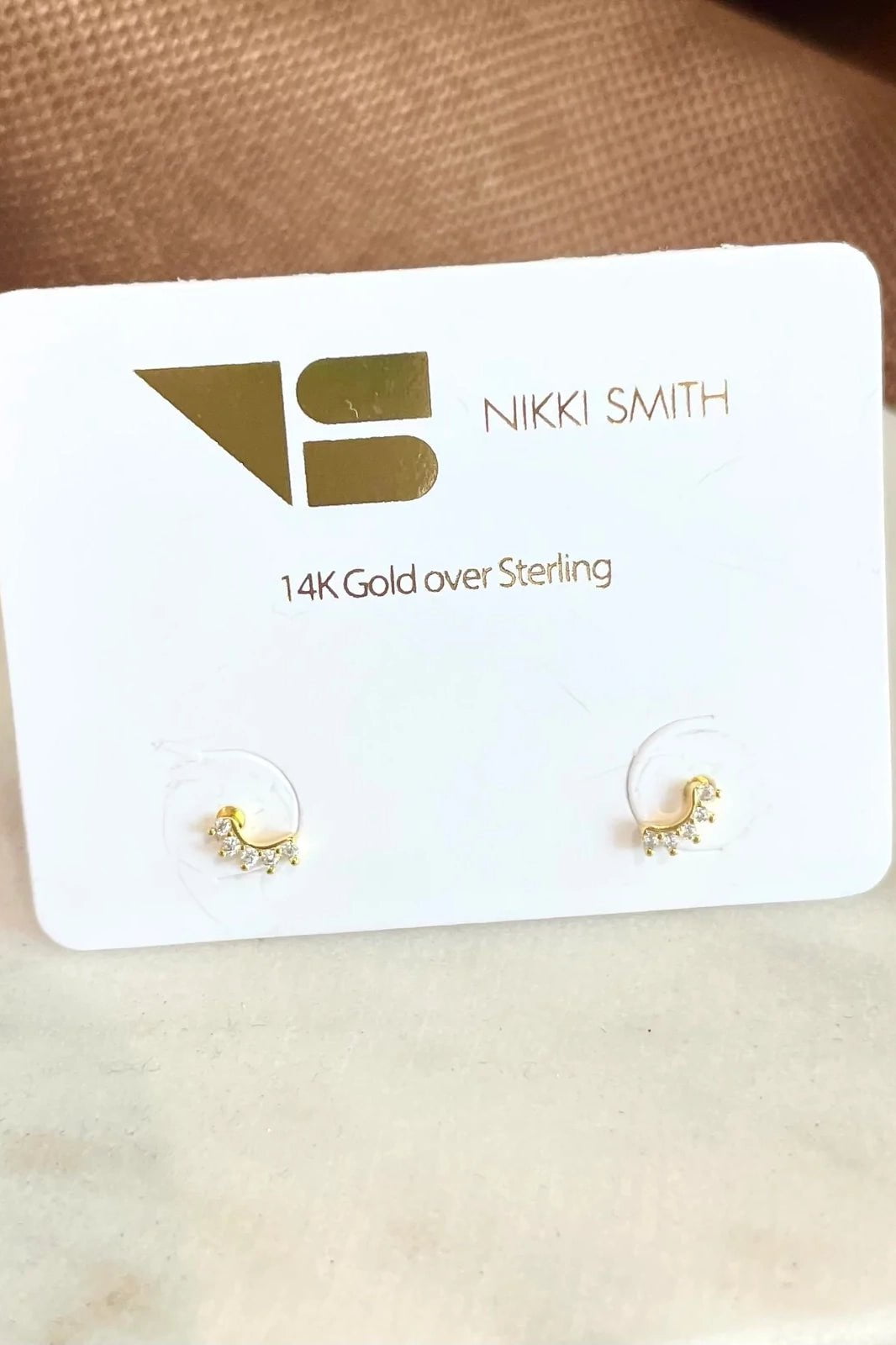 Wink Gold Stud Earrings for Women - 14K Gold Plated Hypoallergenic Ear Studs - Perfect for Everyday Wear, Parties & Gifts
