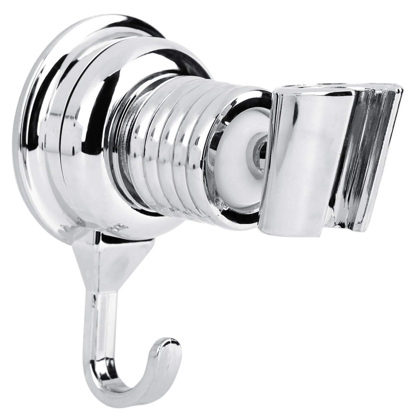 Evonecy Shower Holder Bracket - Multi-Layer Electroplated Shower Head Holder with Hook for Bathroom - Perfect for Hanging Shower Heads, Loofahs, and Bath Accessories - Ideal for Home, Hotel, and Spa Use