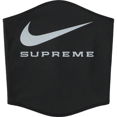 Supreme x Nike Neck Warmer - Black Winter Scarf for Men & Women - Cold Weather Accessory for Running, Skiing, and Outdoor Activities