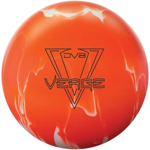 DV8 Verge Solid Bowling Ball - Orange & White | High Performance Reactive Resin | Perfect for League Play & Tournaments